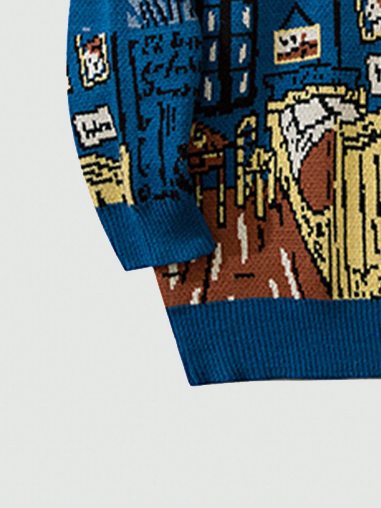 ANDREILEE VAN GOGH BEDROOM PATTERNED SWEATER