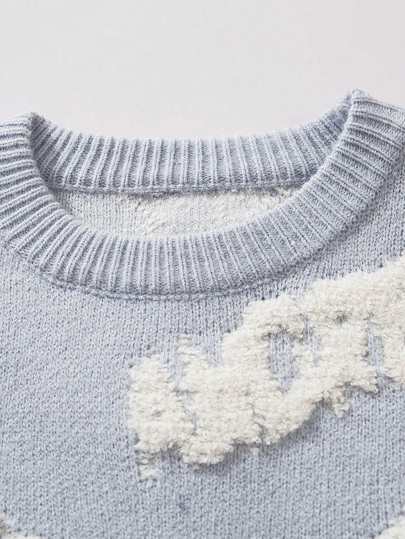 ANDREILEE RABBIT LETTER PATTERN SWEATER