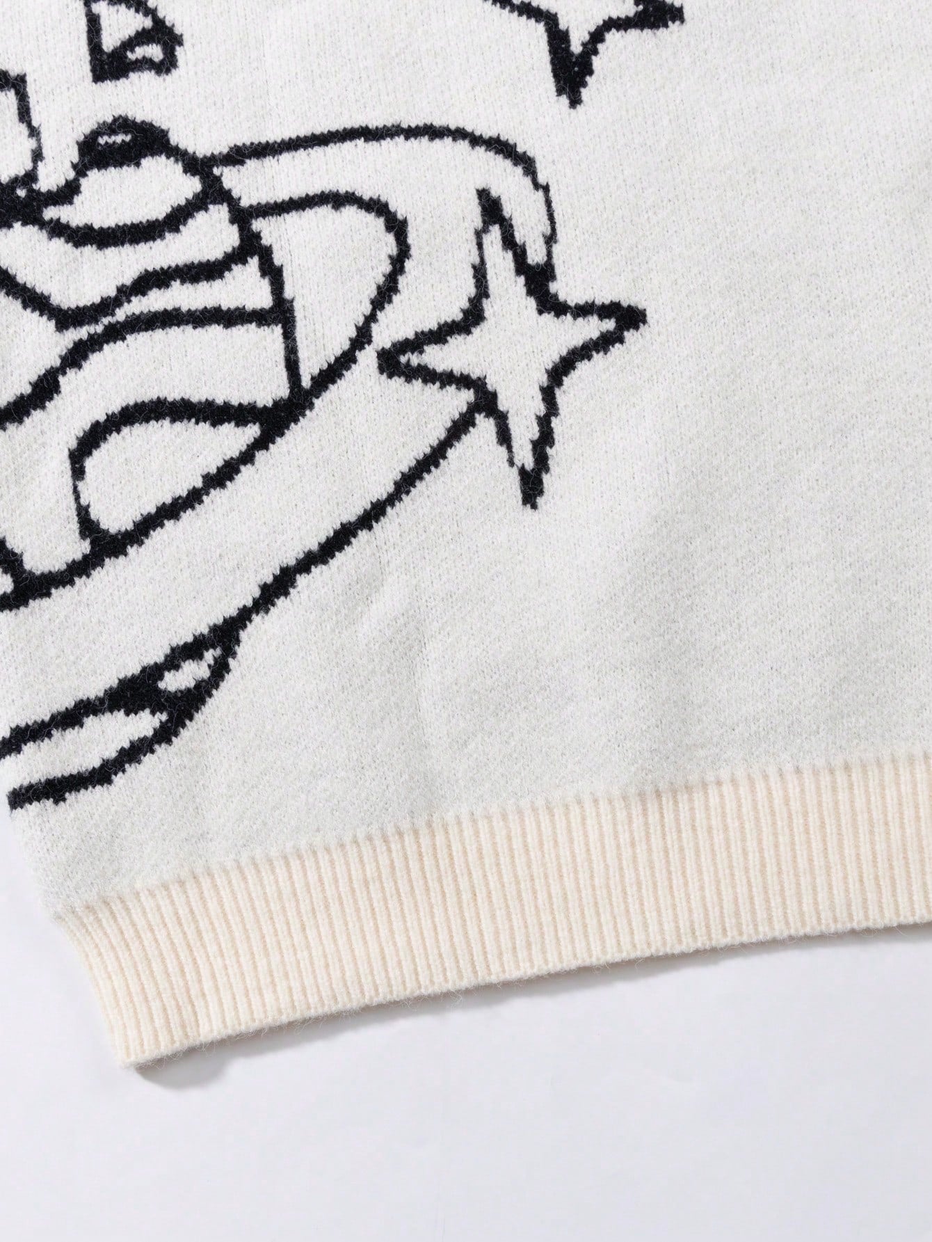 ANDREILEE STAR JACQUARD SWEATER