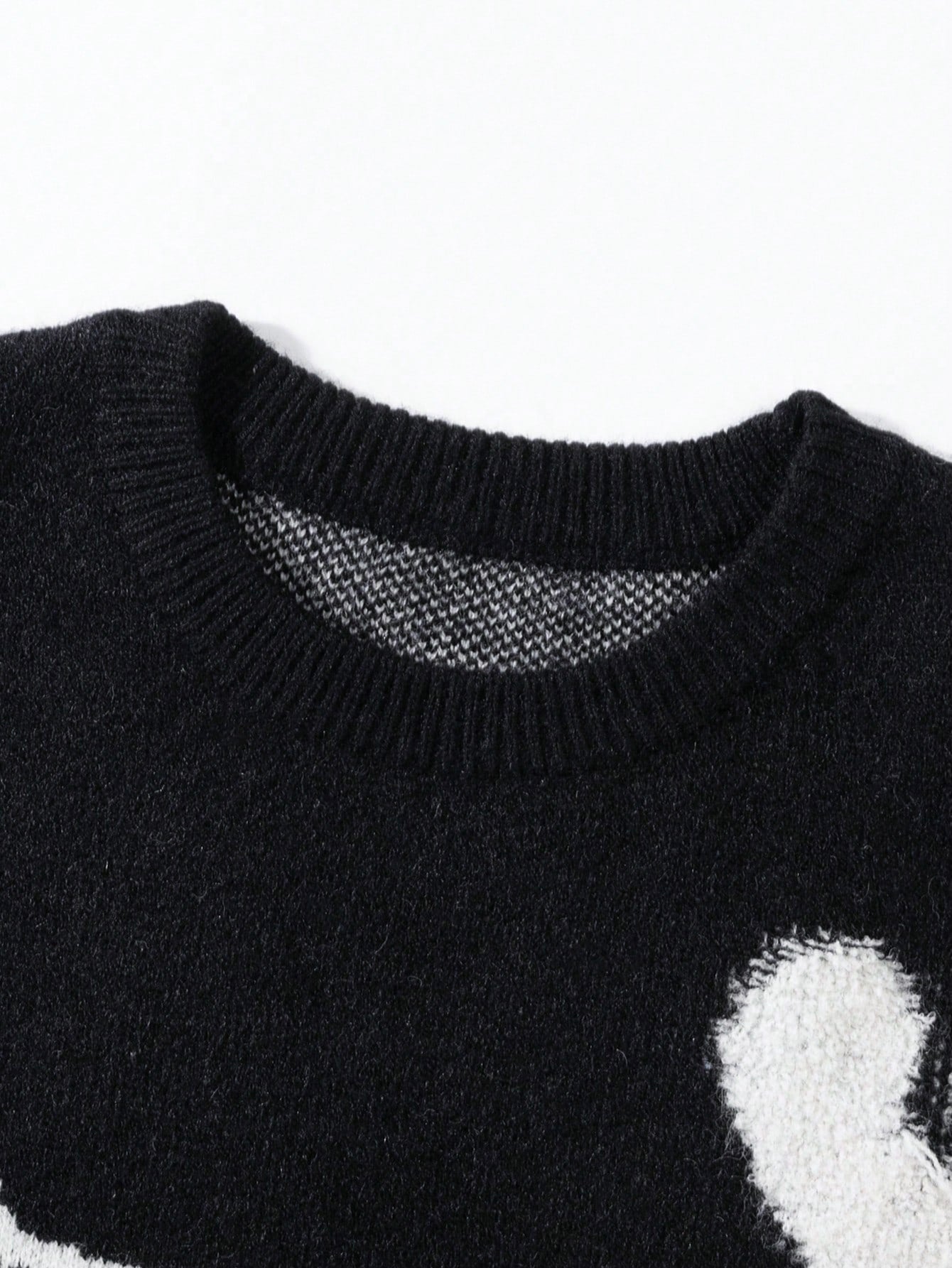 ANDREILEE LITTLE ANGEL SHOOTING LOVE JACQUARD SWEATER