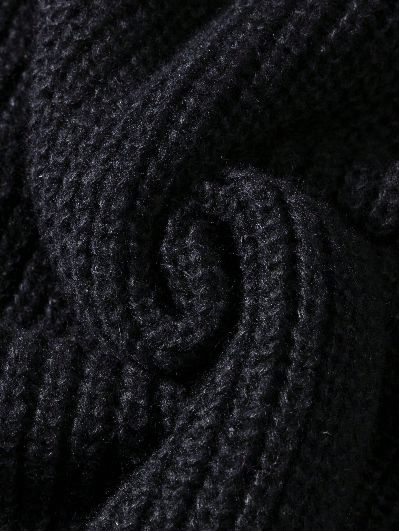 ANDREILEE THREAD TIE, TORN HOLE, TASSEL SWEATER
