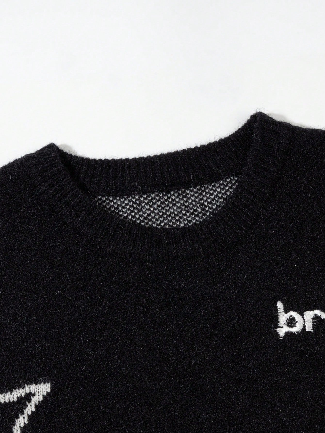 ANDREILEE STAR JACQUARD SWEATER