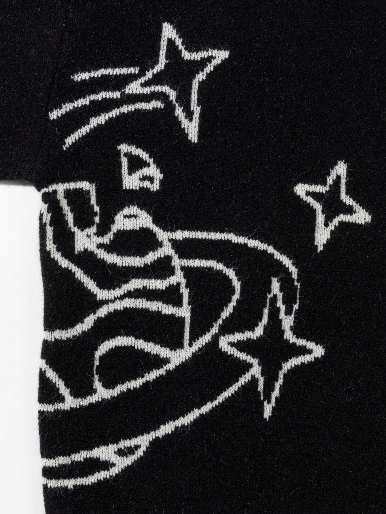 ANDREILEE STAR JACQUARD SWEATER