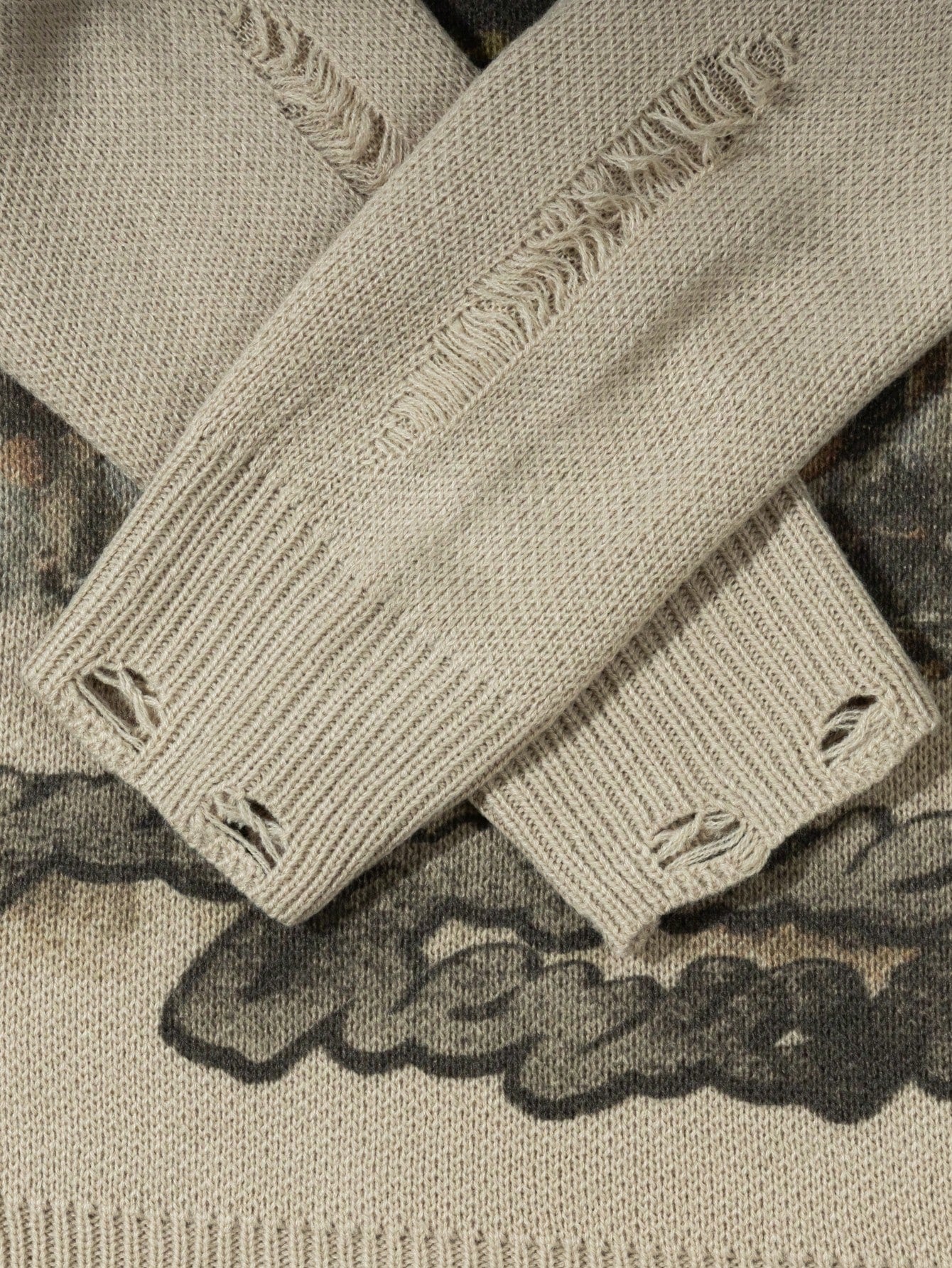 ANDREILEE FRENCH OIL PAINTING SWEATER