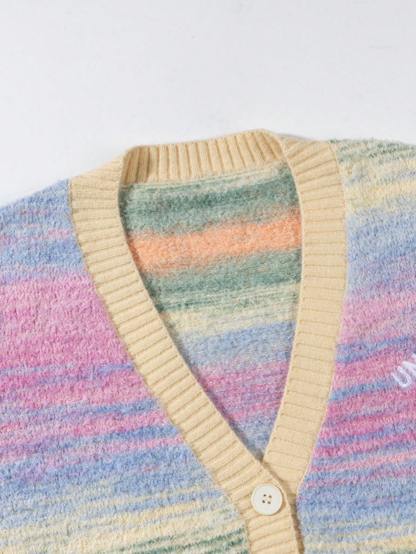 ANDREILEE MIXED COLOR CARDIGAN SWEATER