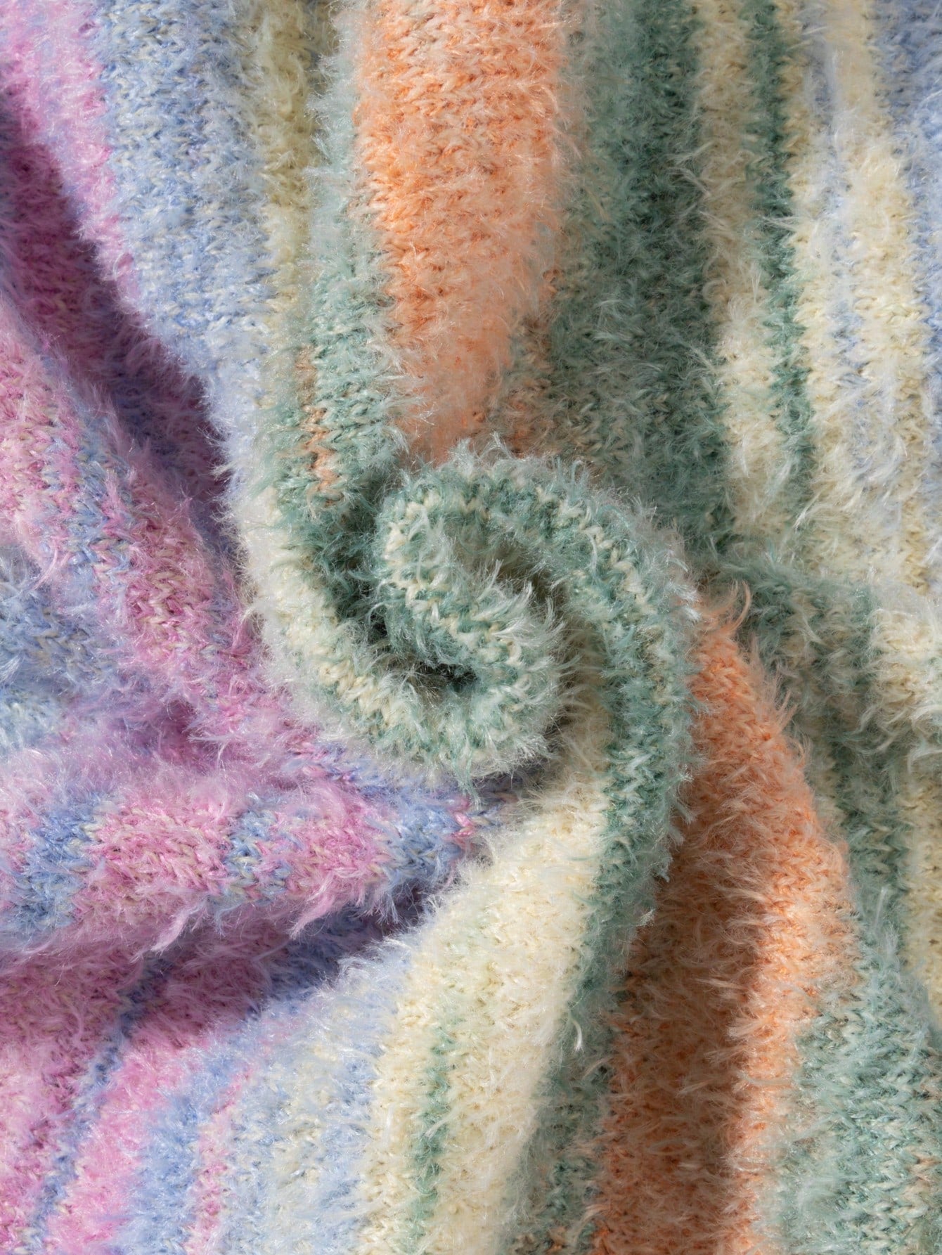 ANDREILEE MIXED COLOR CARDIGAN SWEATER