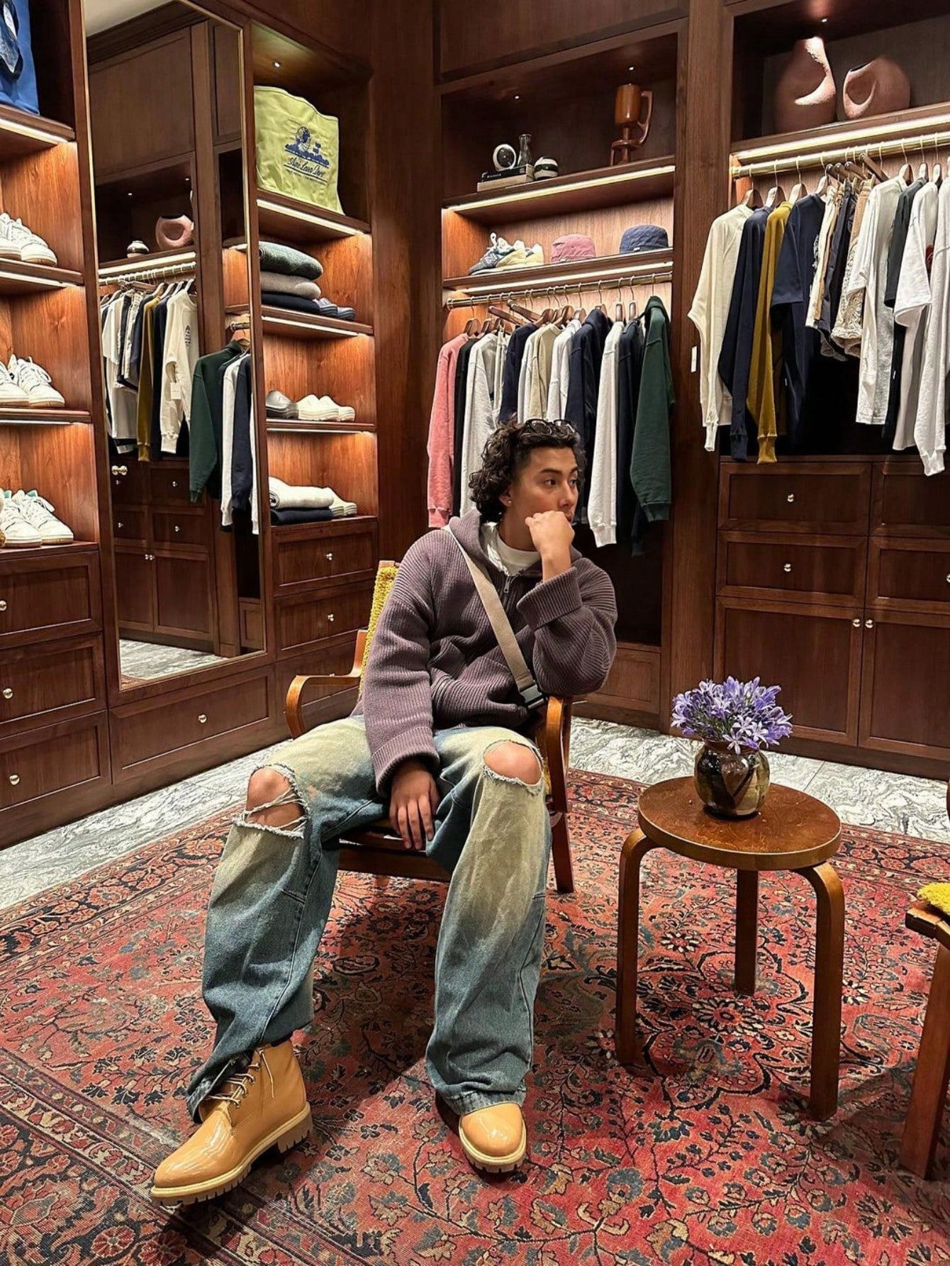 ANDREILEE HOODED CARDIGAN SWEATER