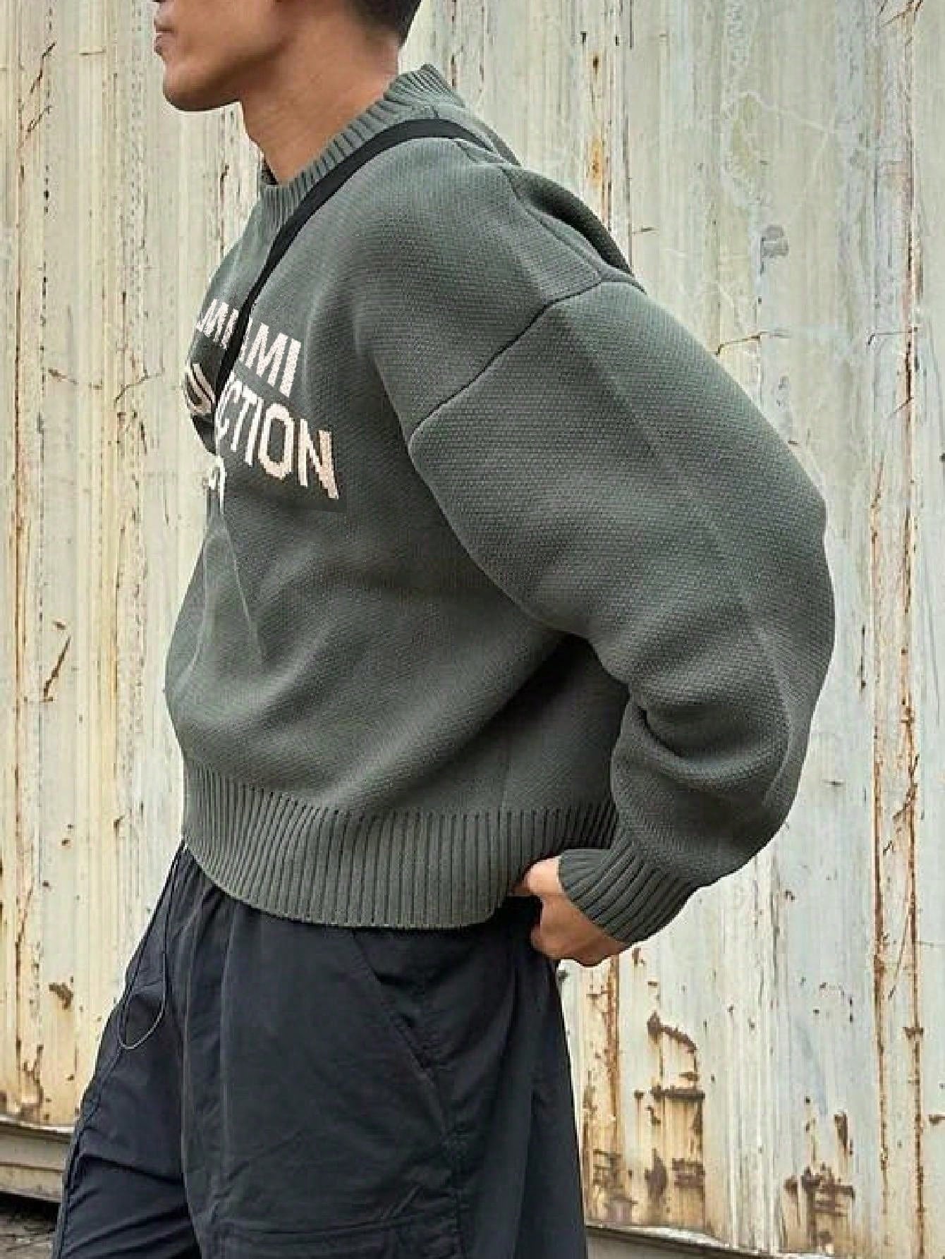 ANDREILEE ENGLISH PATTERNED JACQUARD SWEATER