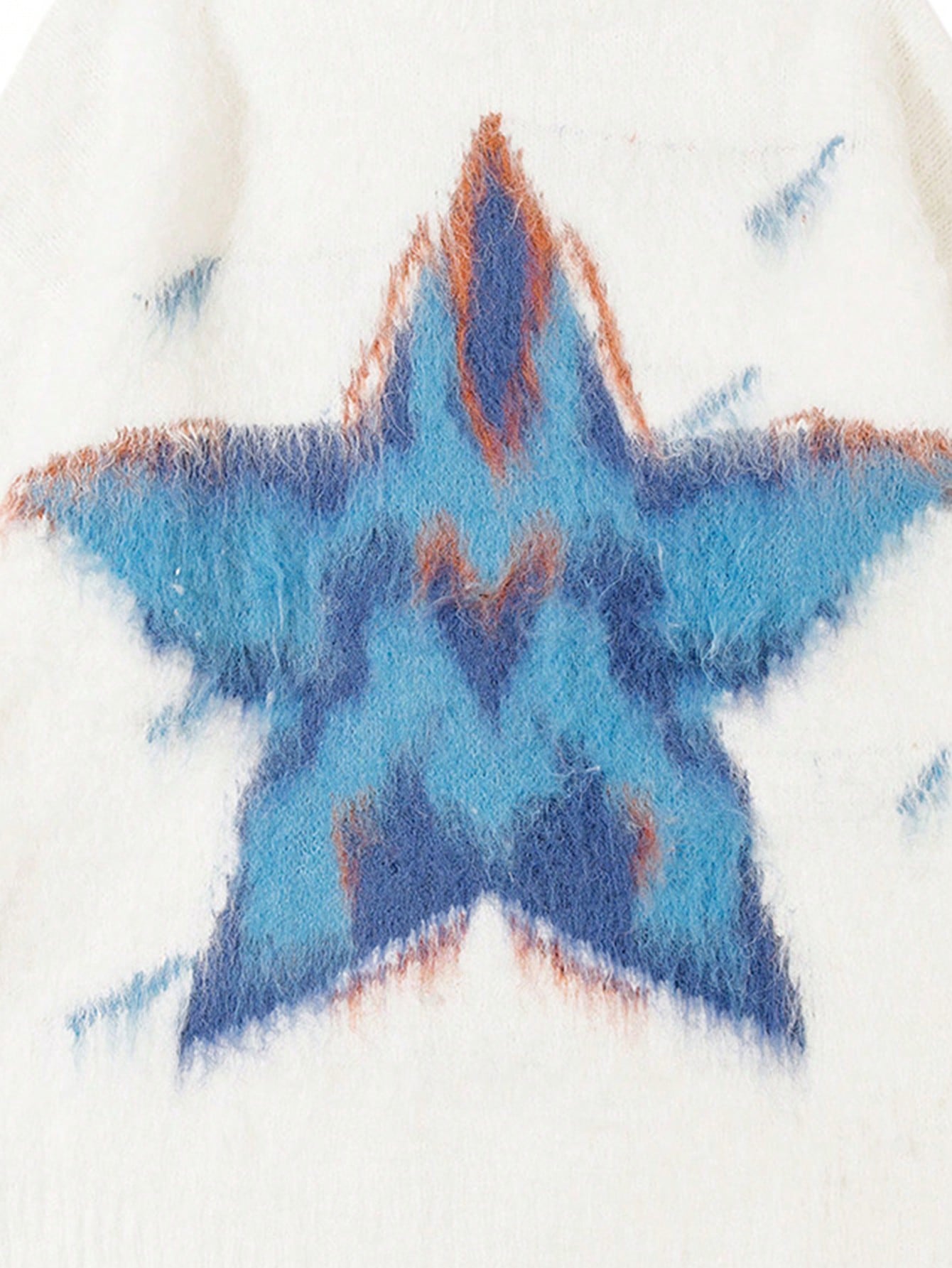 ANDREILEE STAR PATTERNED JACQUARD SWEATER