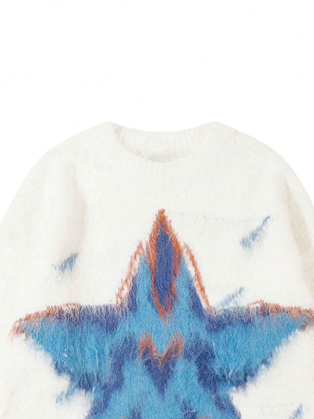 ANDREILEE STAR PATTERNED JACQUARD SWEATER