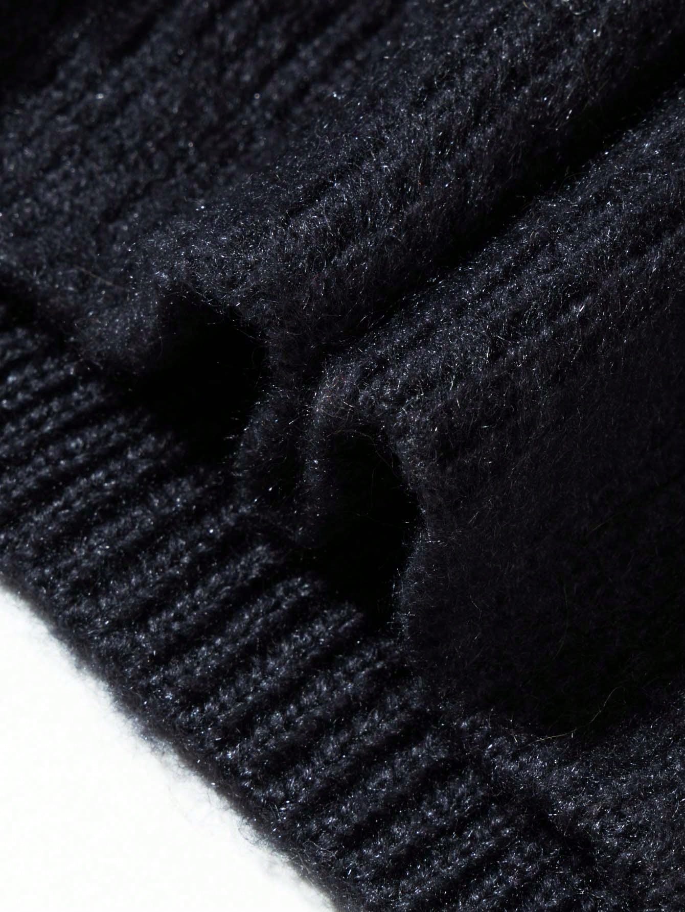 ANDREILEE IRREGULAR PATTERN VINTAGE SWEATER