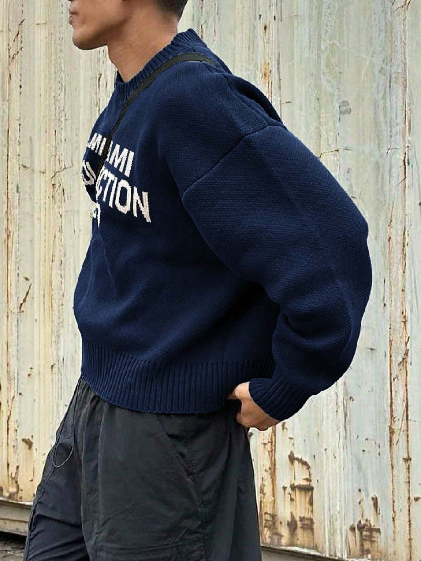 ANDREILEE ENGLISH PATTERNED JACQUARD SWEATER