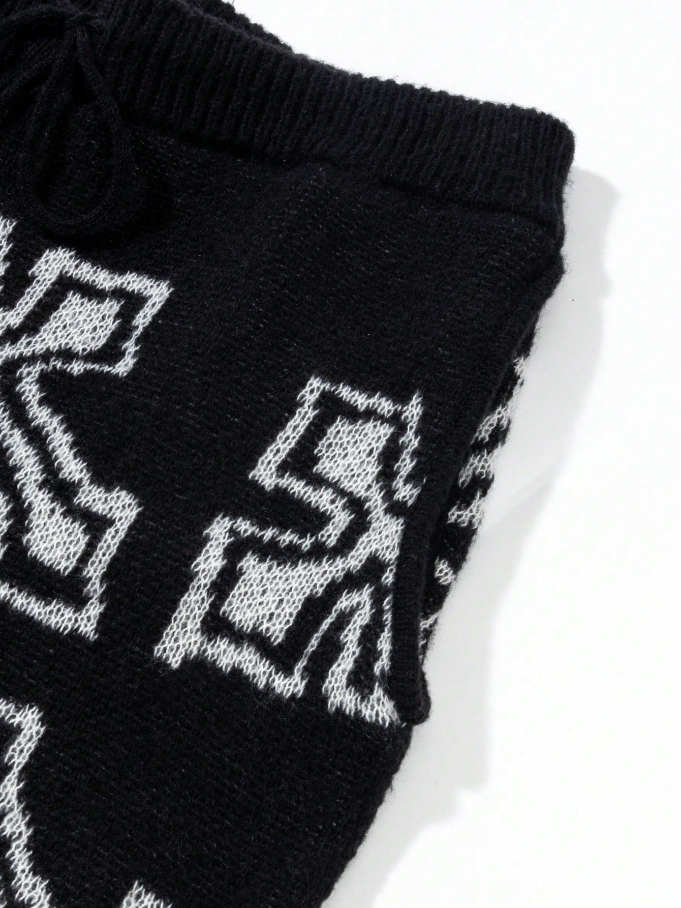ANDREILEE CROSS-PATTERNED LONG PANTS