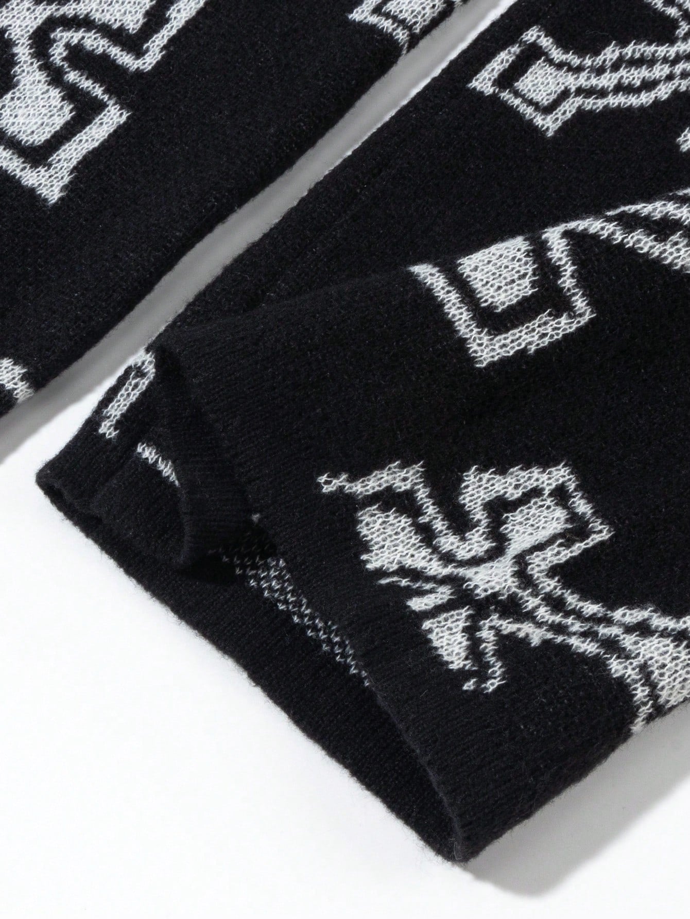 ANDREILEE CROSS-PATTERNED LONG PANTS