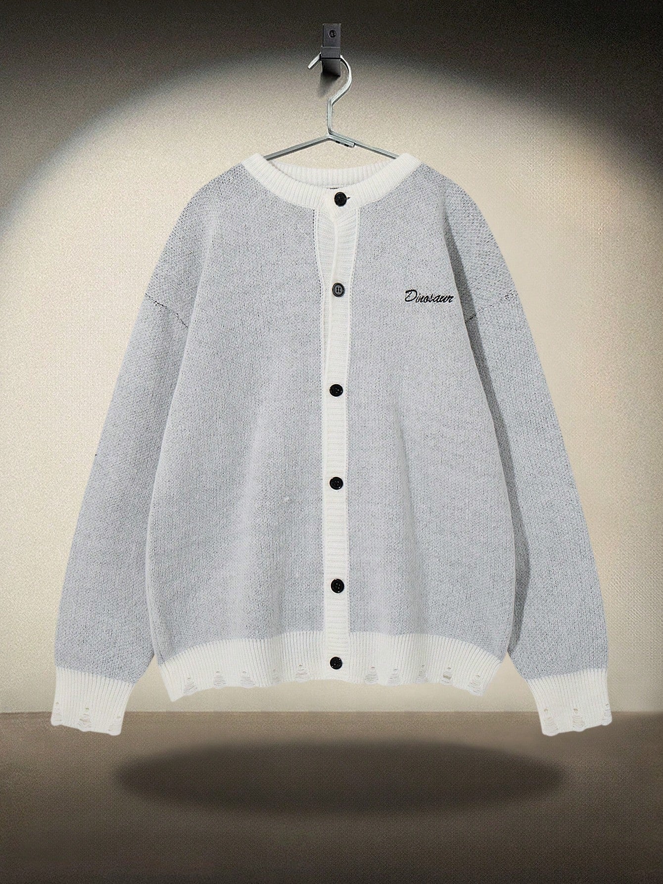 ANDREILEE DINOSAUR PATTERN CARDIGANS SWEATER