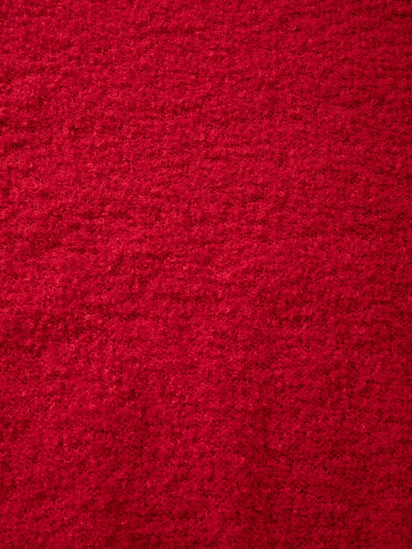 ANDREILEE RED SOLID COLOR PULLOVER SWEATSHIRT