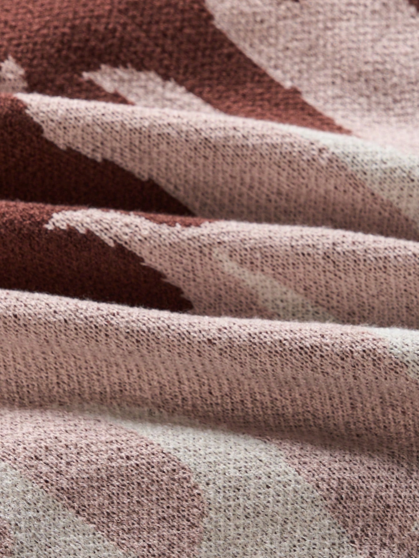 ANDREILEE FLAME PRINT OPEN-FRONT CARDIGAN SWEATER