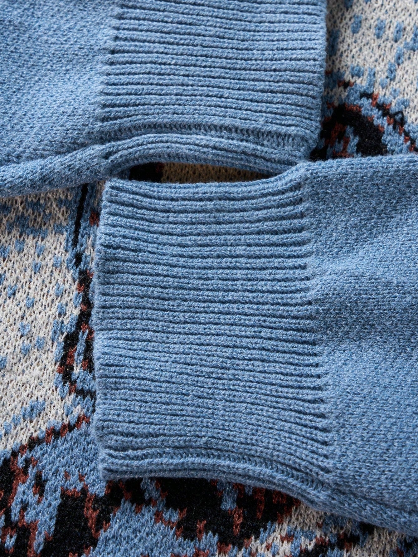 ANDREILEE ANGEL PRINT PULLOVER SWEATER