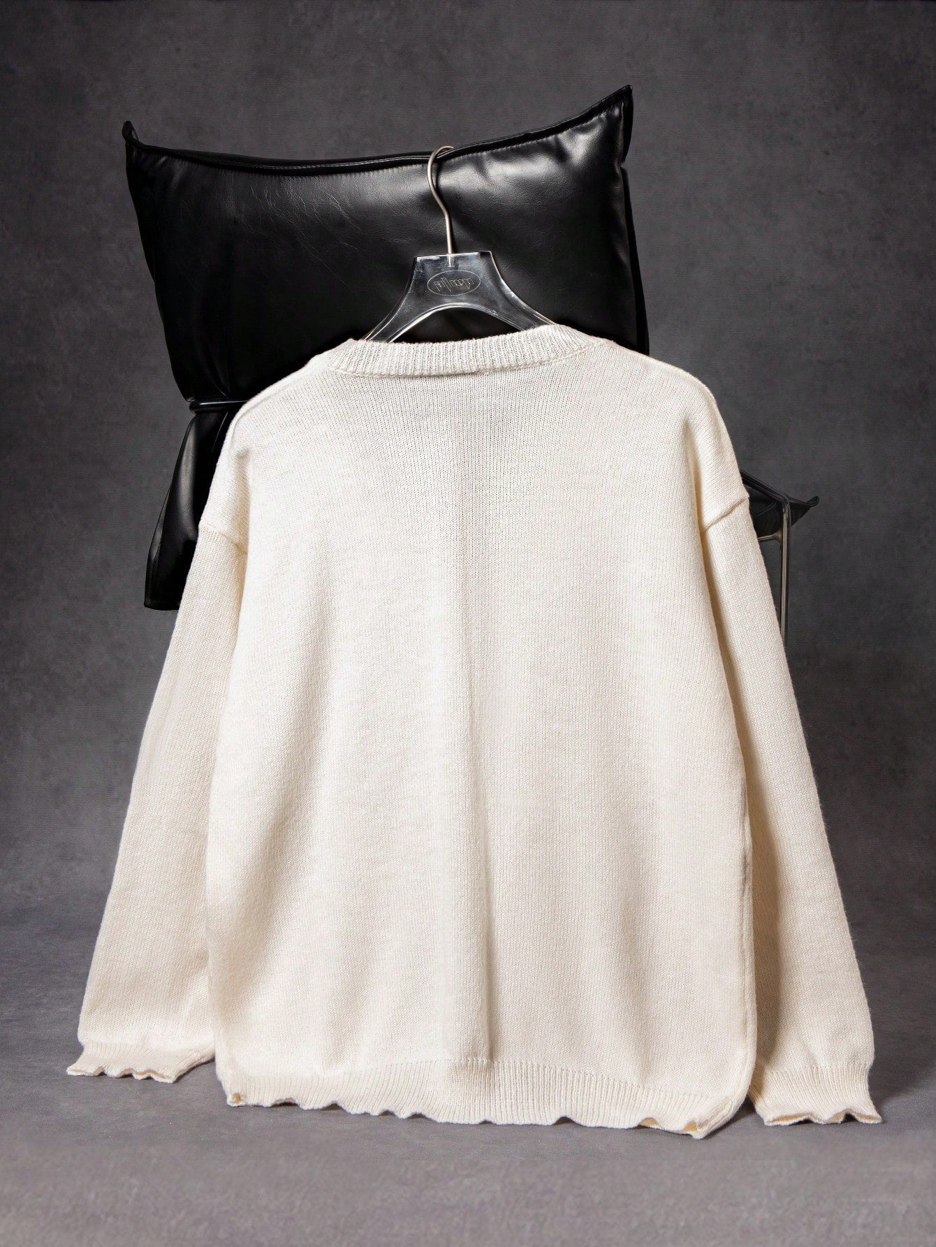 ANDREILEE CARTOON FUN PATTERN CARDIGAN SWEATER