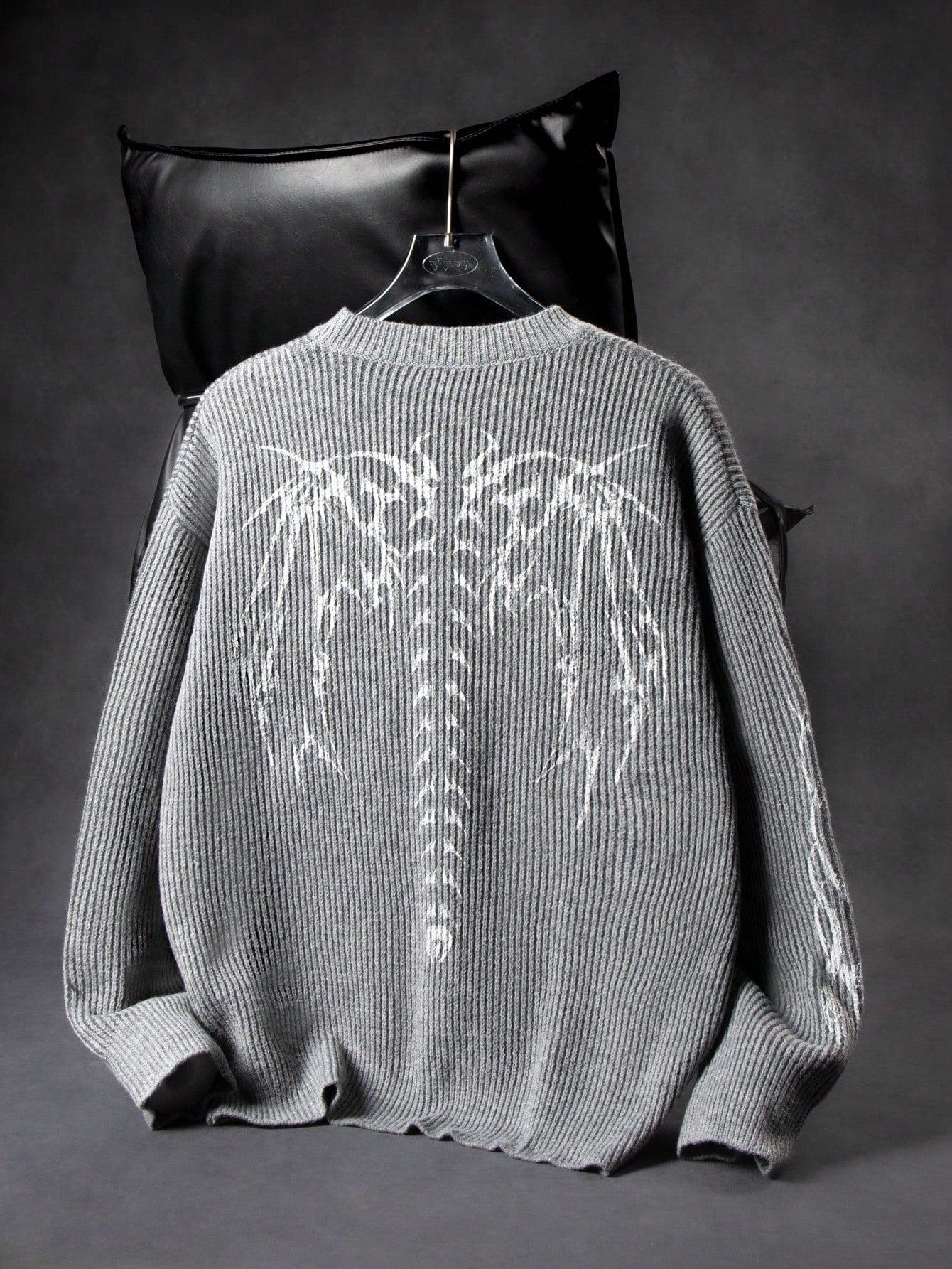 ANDREILEE WING BONE PATTERN PULLOVER SWEATER