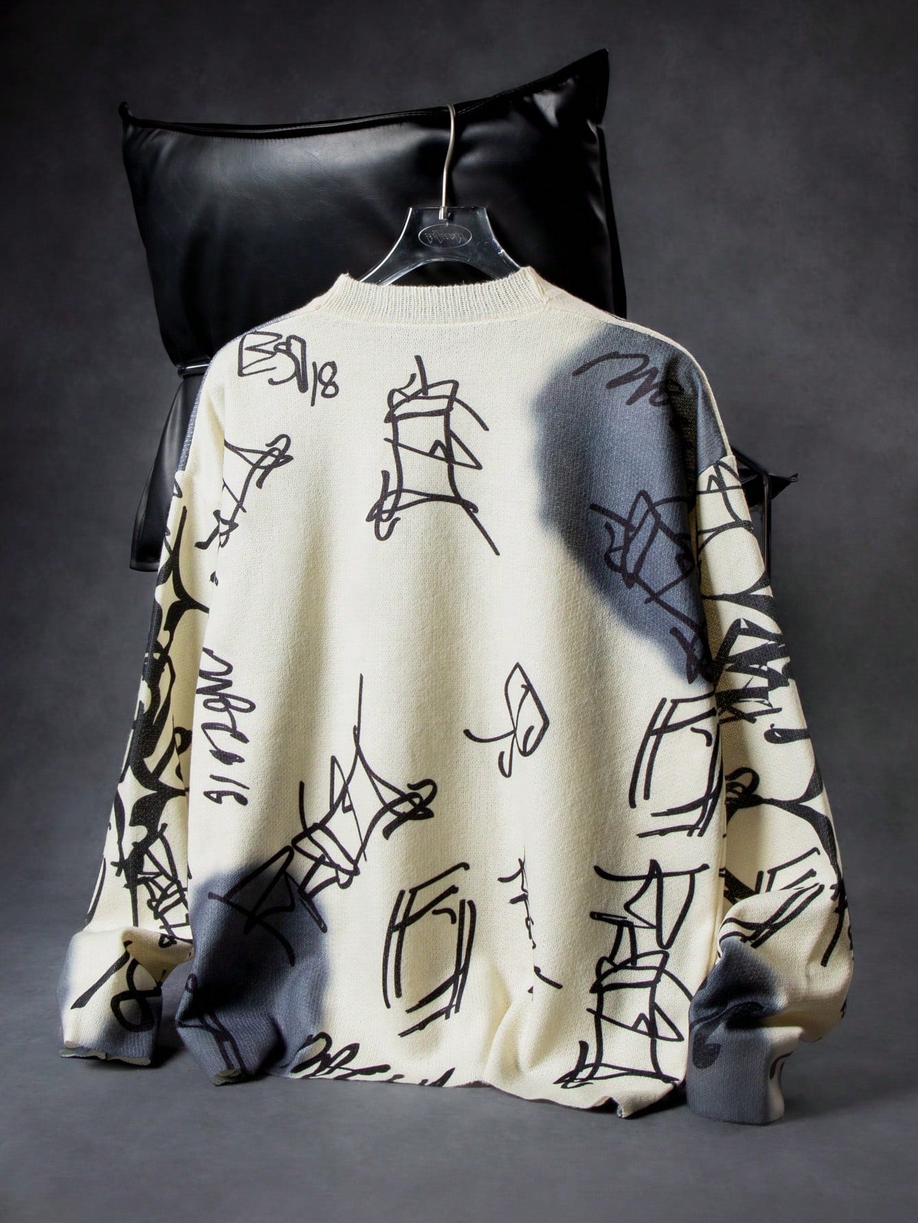 ANDREILEE ABSTRACT PATTERN PULLOVER SWEATER
