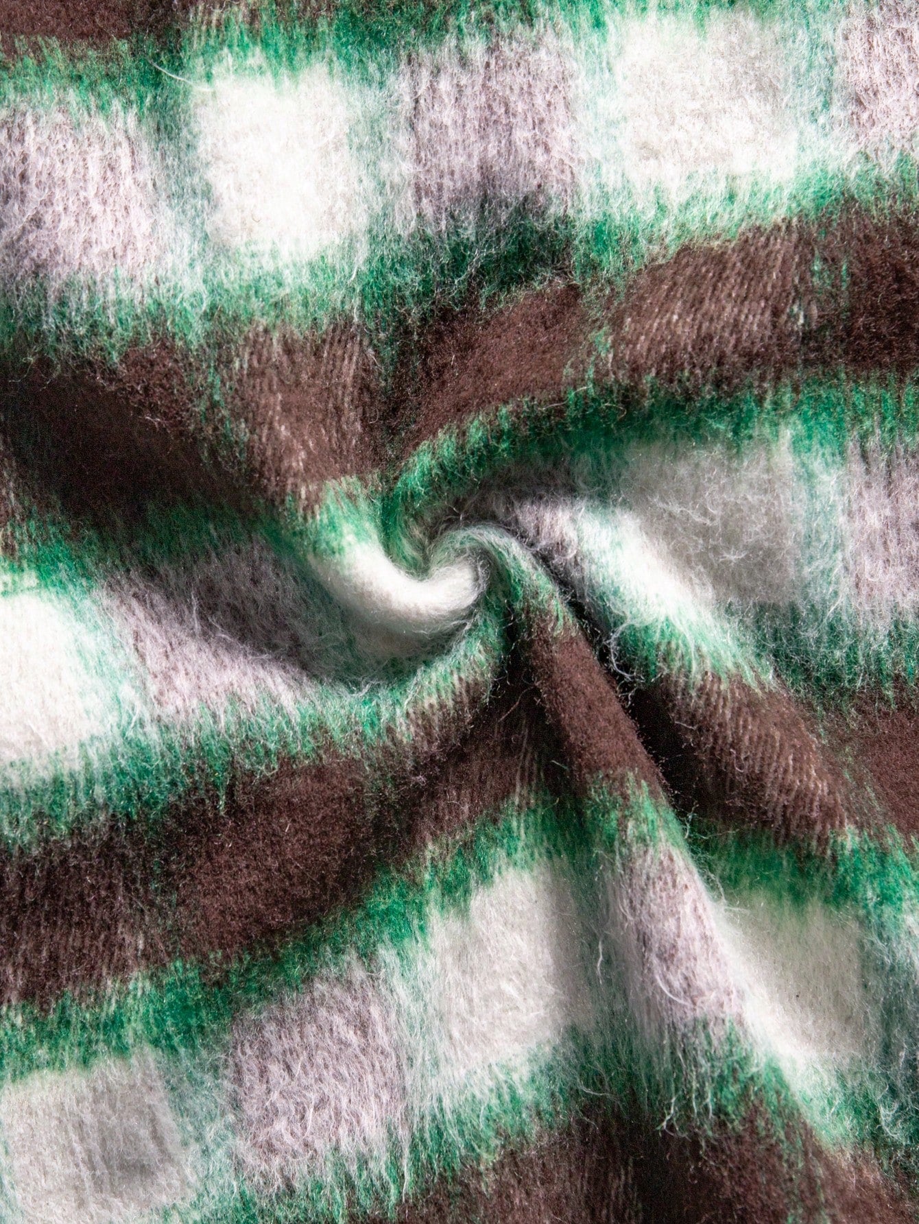 ANDREILEE COLOR-BLOCK PLAID SHIRT JACKET