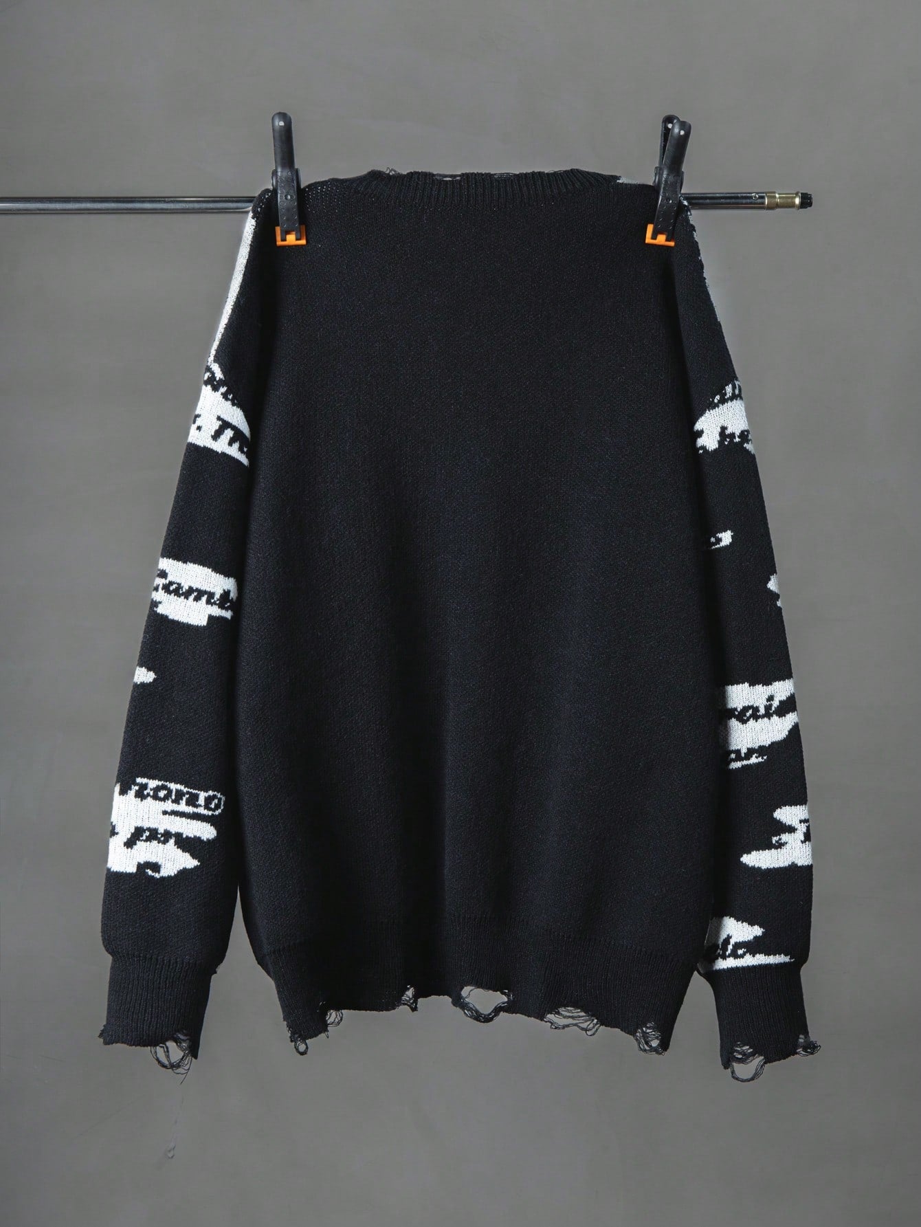 ANDREILEE ENGLISH CLOUD PATTERN OPEN-FRONT CARDIGAN