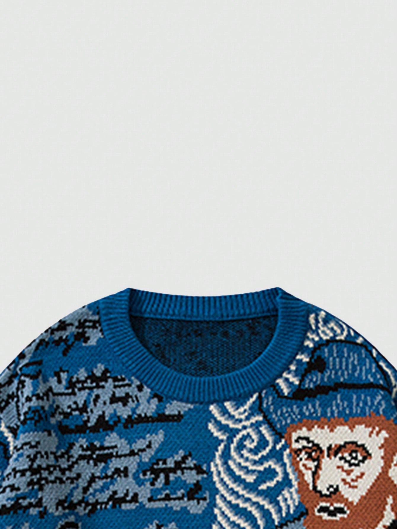 ANDREILEE VAN GOGH BEDROOM PATTERNED SWEATER