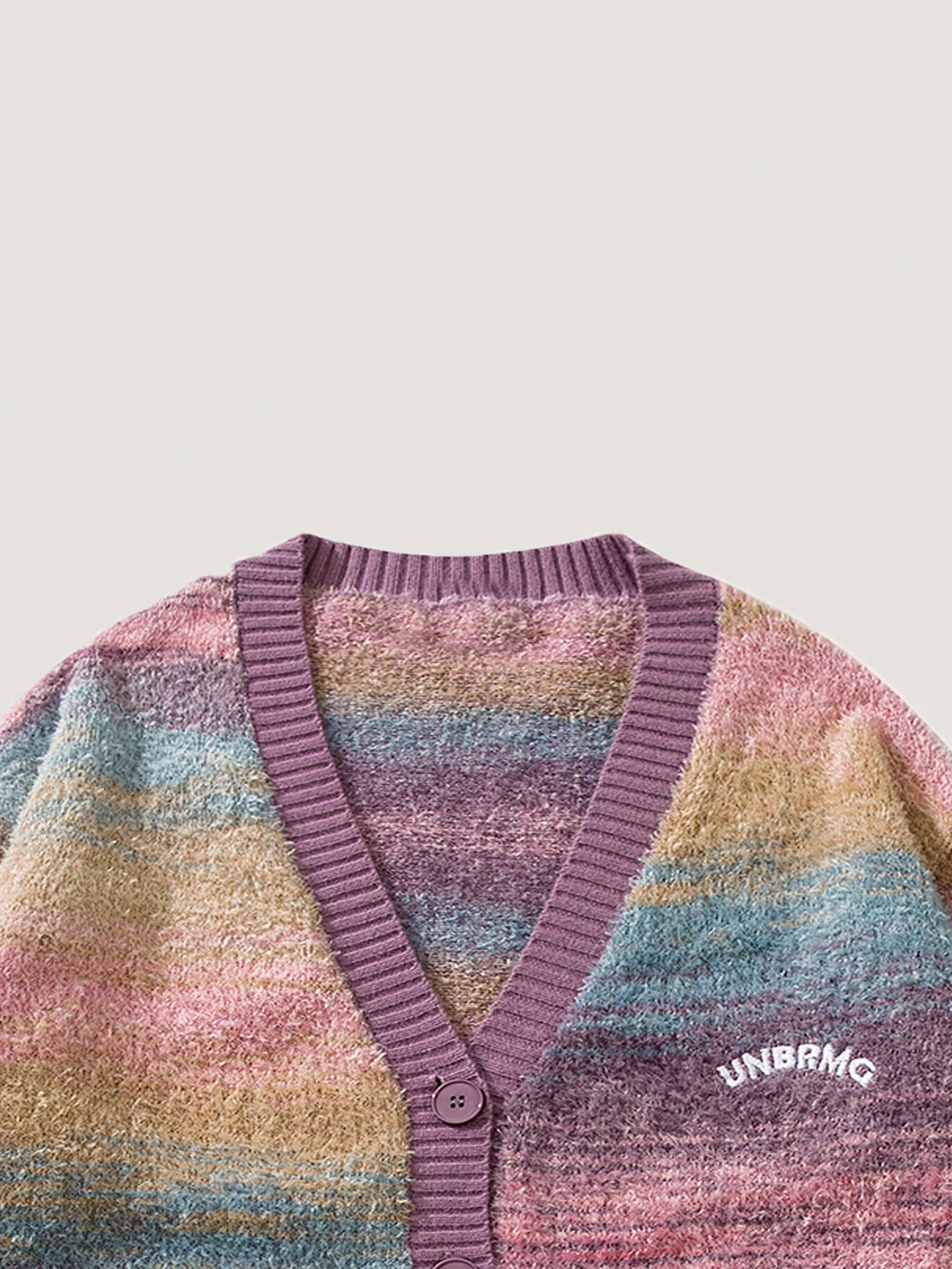 ANDREILEE  MIXED COLOR CARDIGAN SWEATER