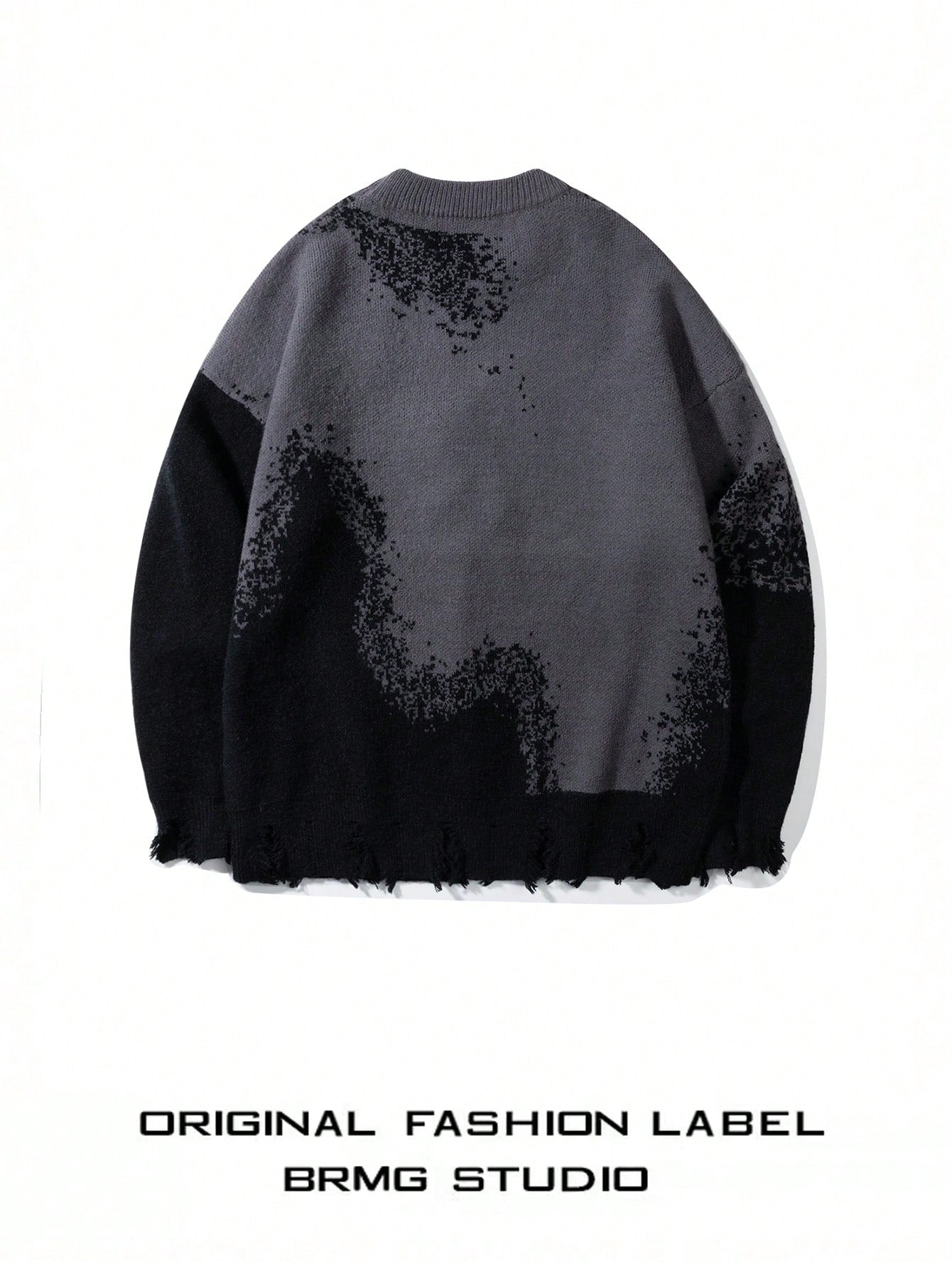ANDREILEE MOTORCYCLE SPLICING SWEATER