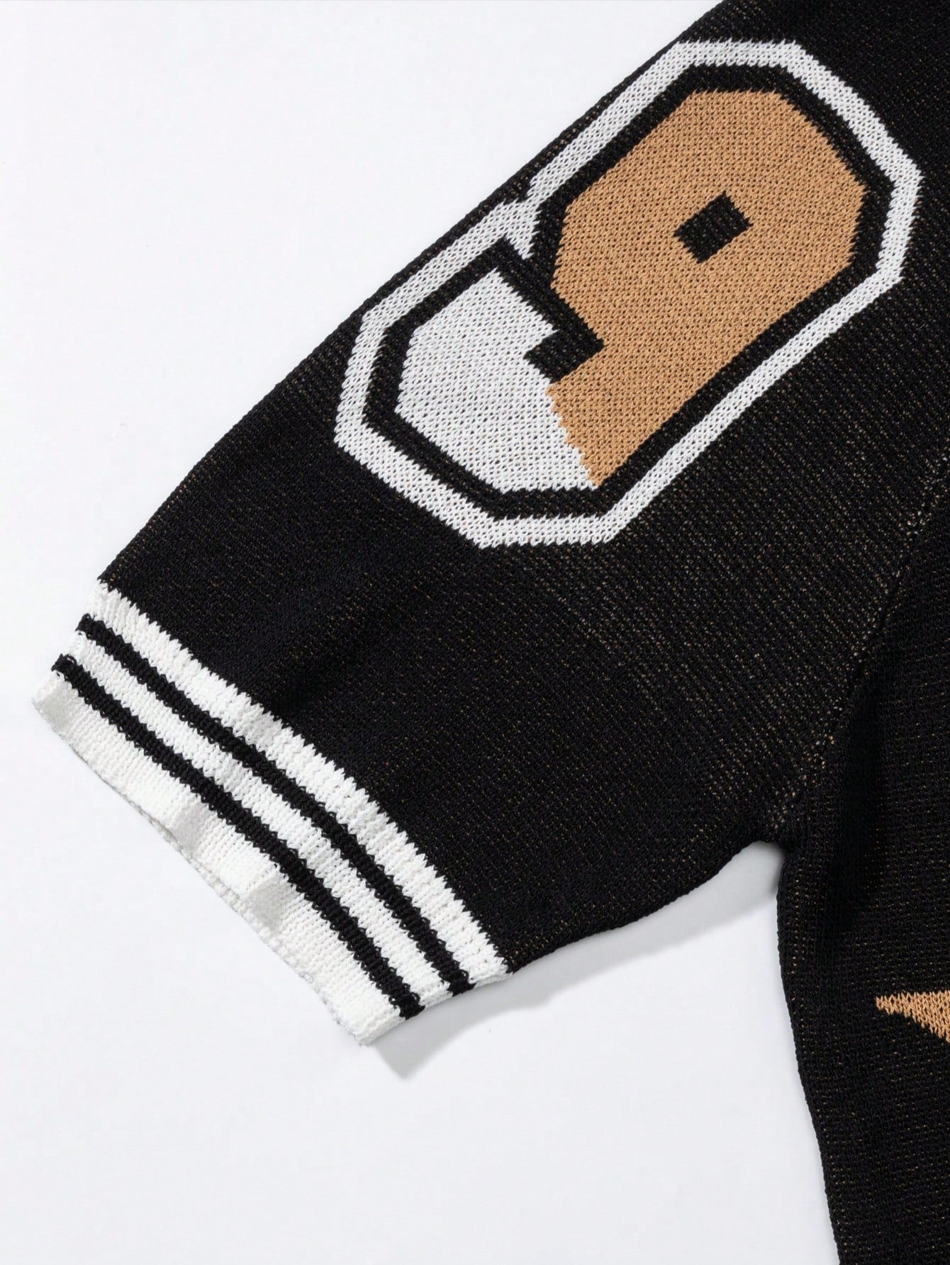 ANDREILEE COLLEGE STYLE SPORT POLO COLLAR SWEATER