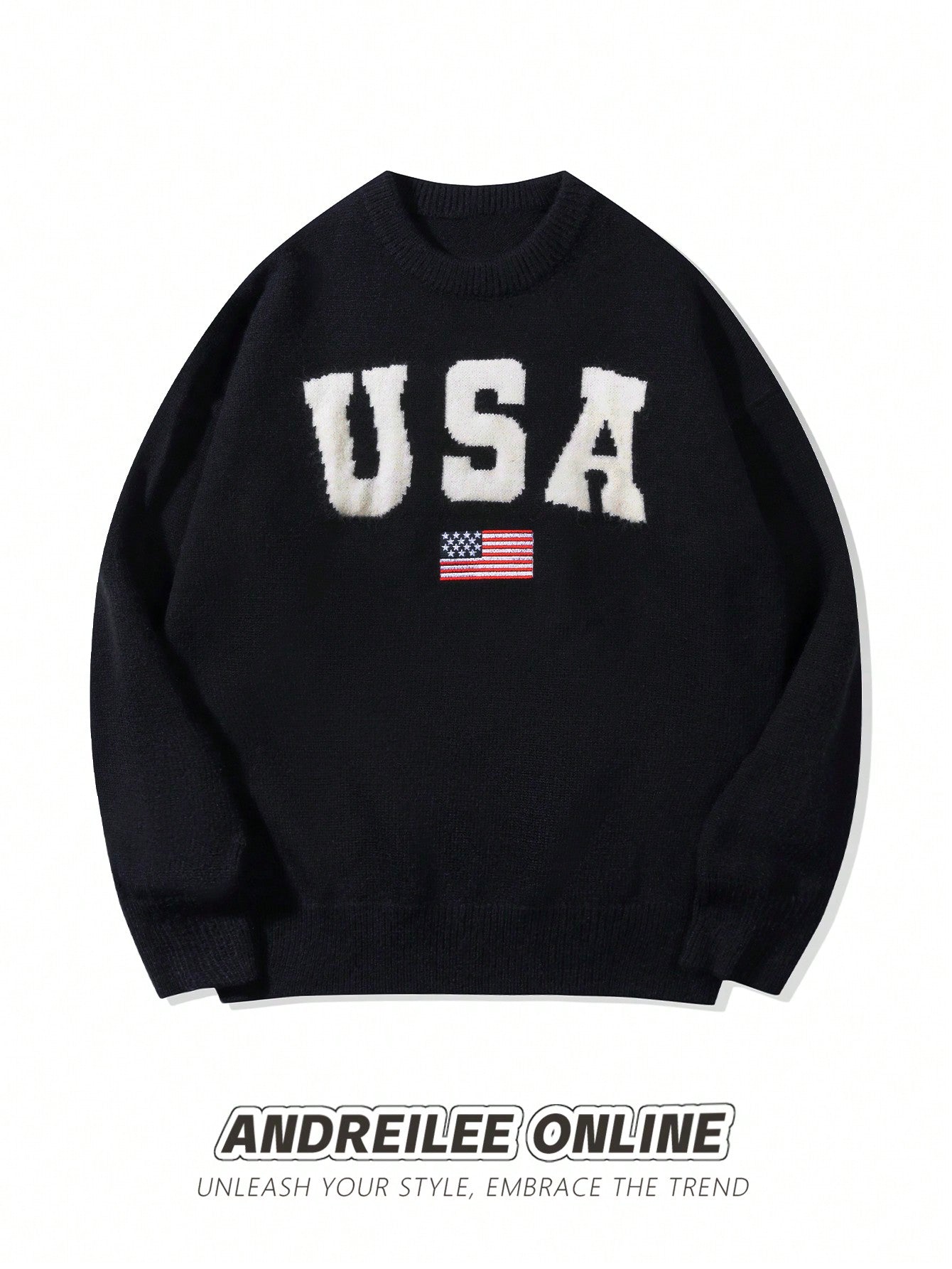 ANDREILEE AMERICAN ALPHABET, AMERICAN FLAG, SWEATER