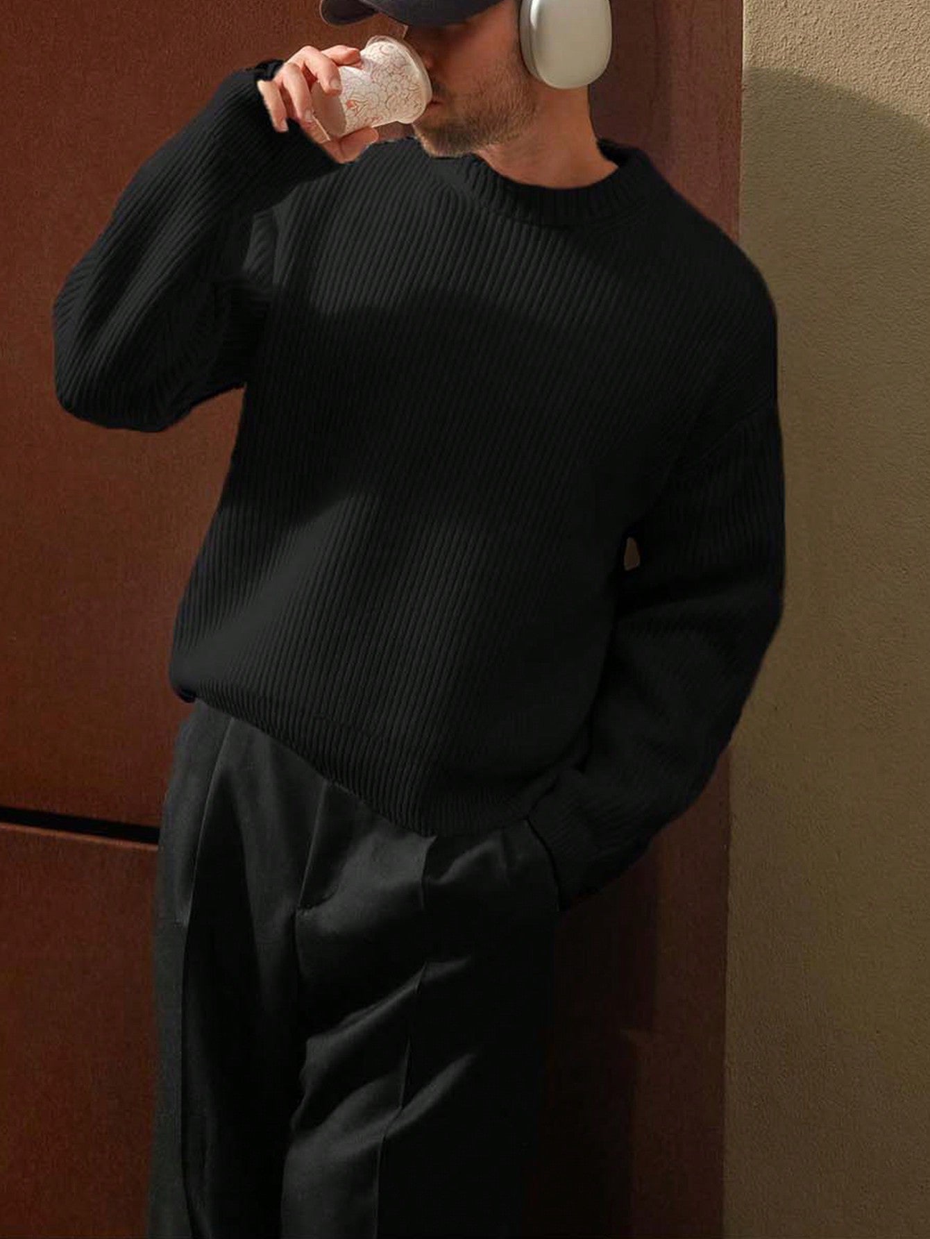 ANDREILEE STREET FASHION TEXTURED SWEATER