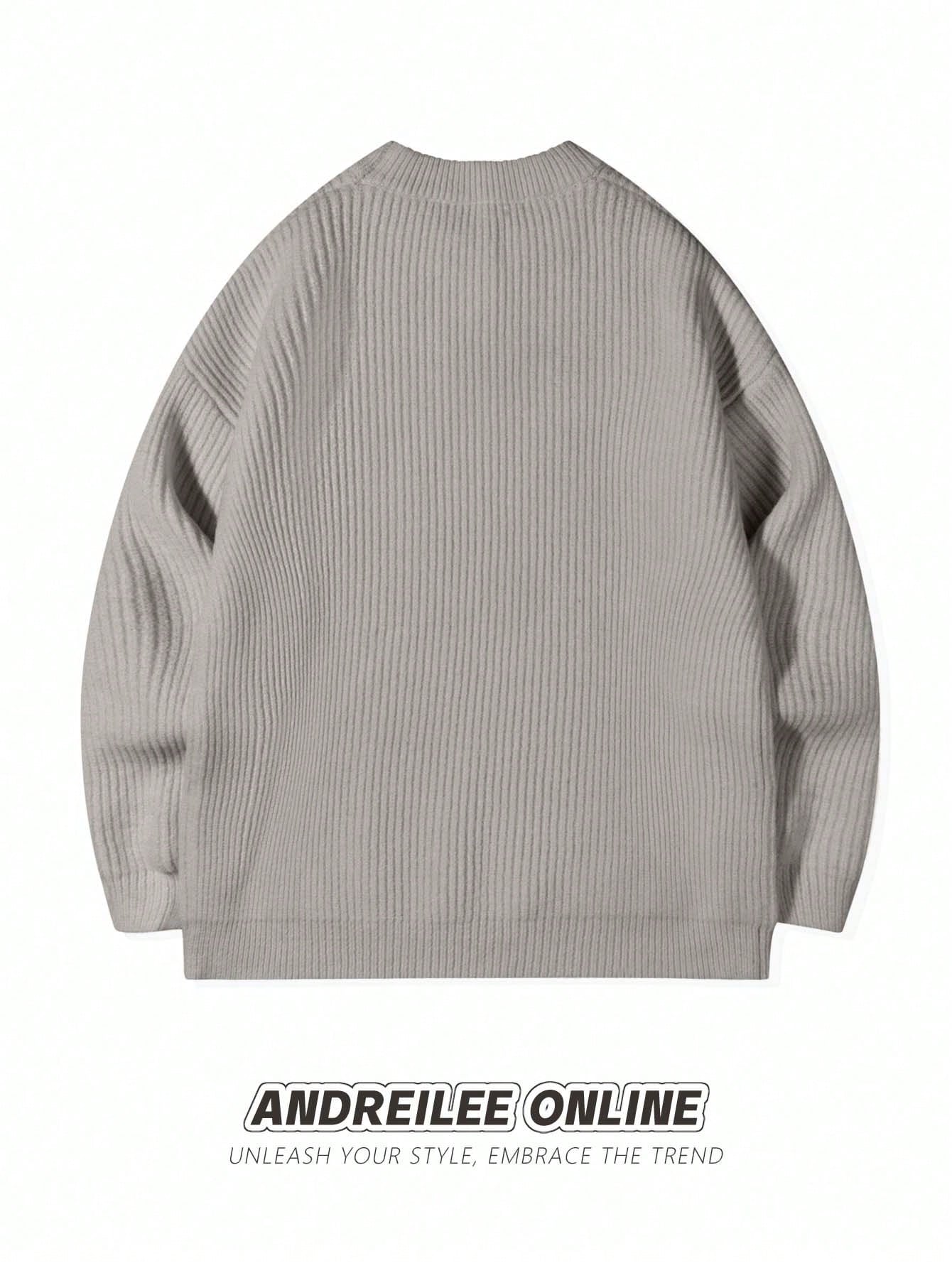 ANDREILEE STREET FASHION TEXTURED SWEATER