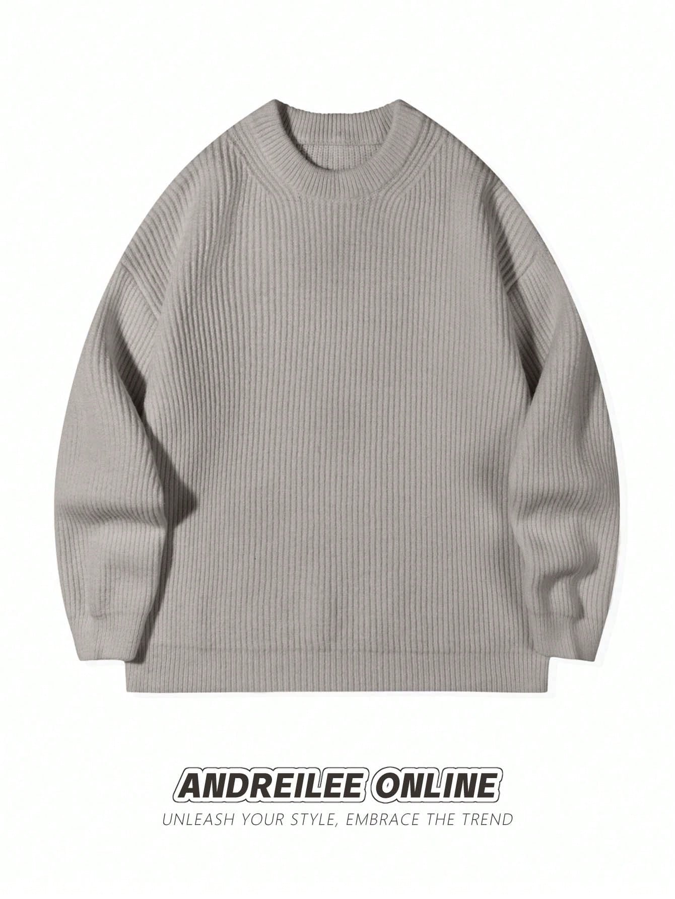 ANDREILEE STREET FASHION TEXTURED SWEATER