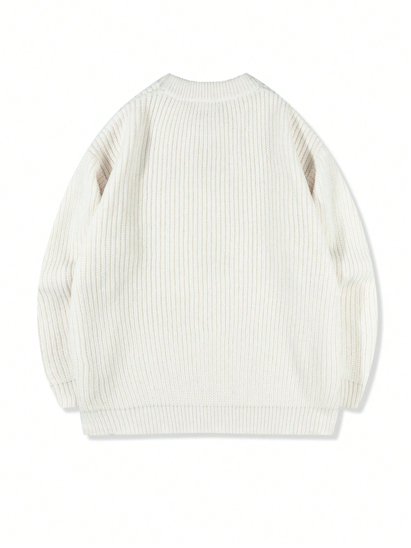 ANDREILEE RETRO SOLID COLORED SWEATER
