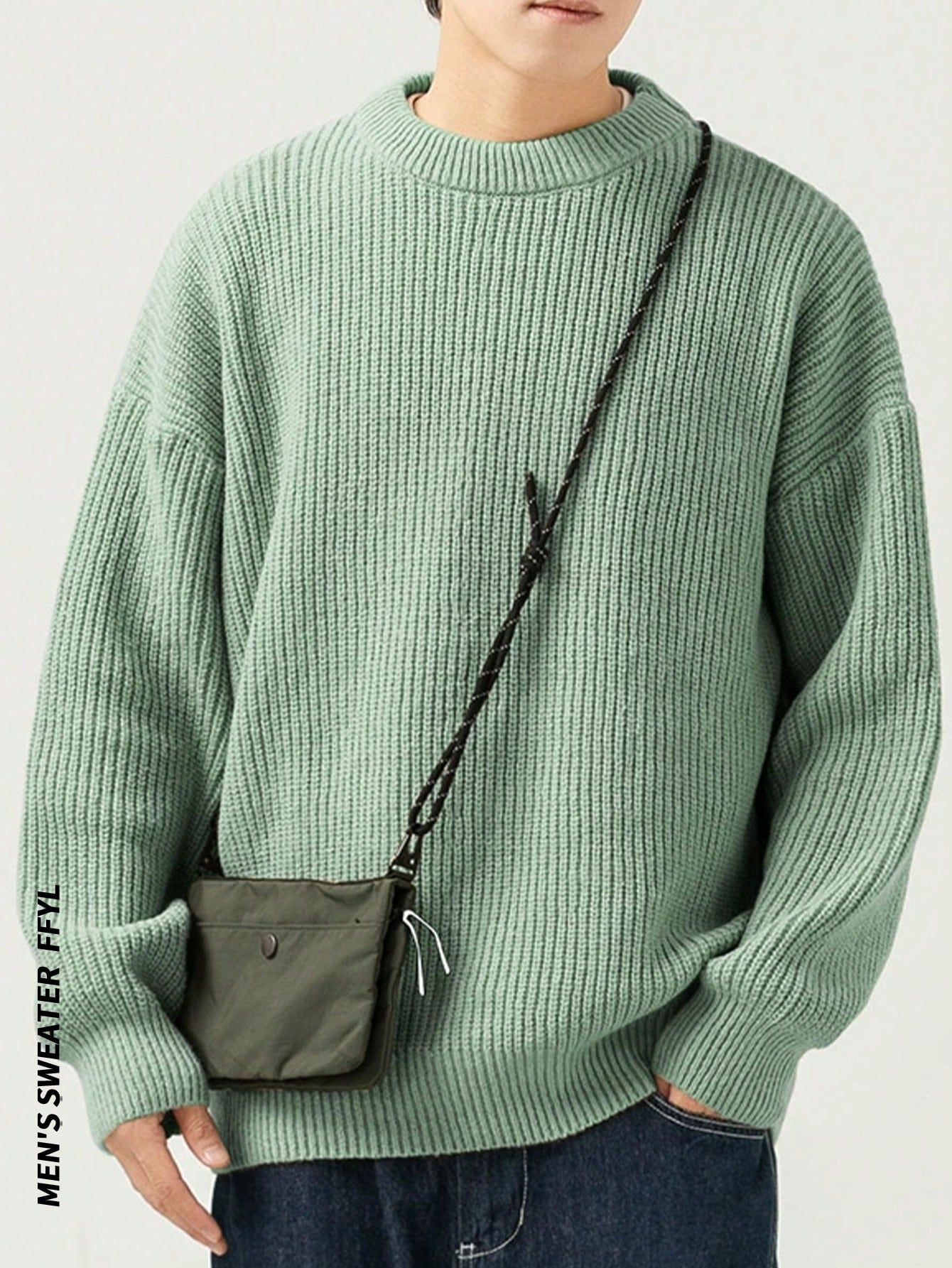 ANDREILEE RETRO SOLID COLORED SWEATER