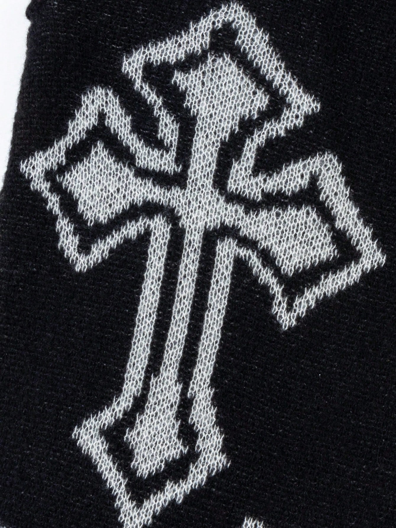 ANDREILEE CROSS-PATTERNED LONG PANTS
