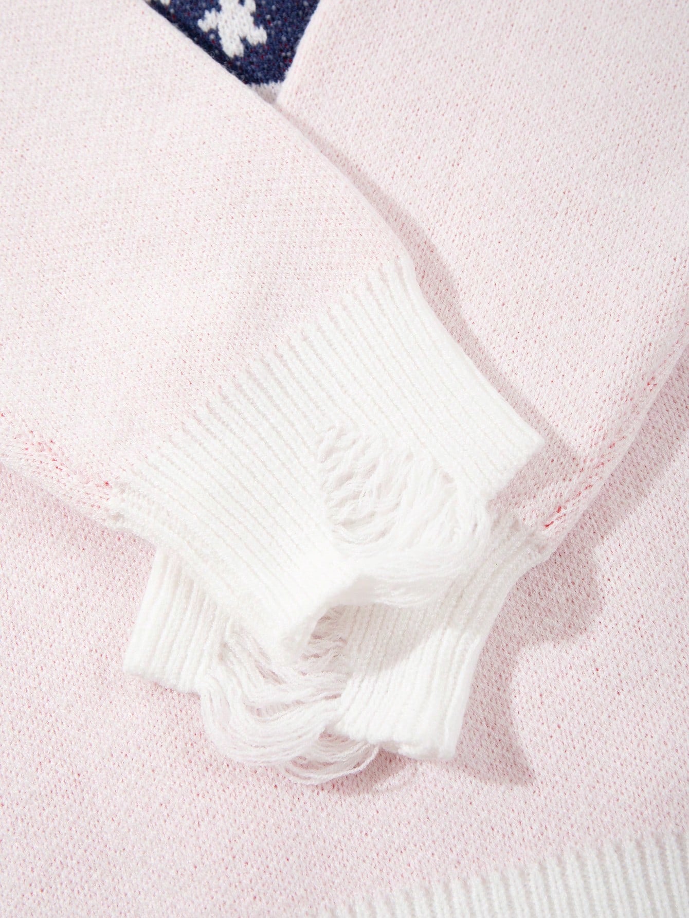 ANDREILEE  AMERICAN FLAG PRINT PULLOVER SWEATSHIRT