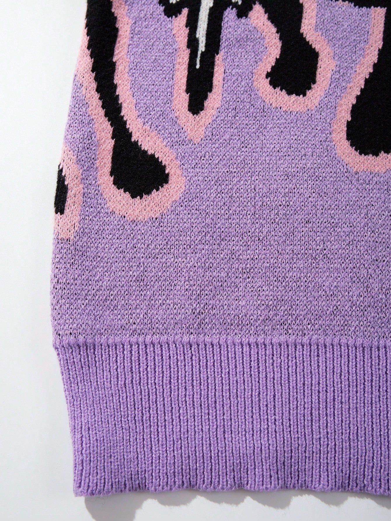 ANDREILEE ALPHABET CREW NECK PULLOVER SWEATER