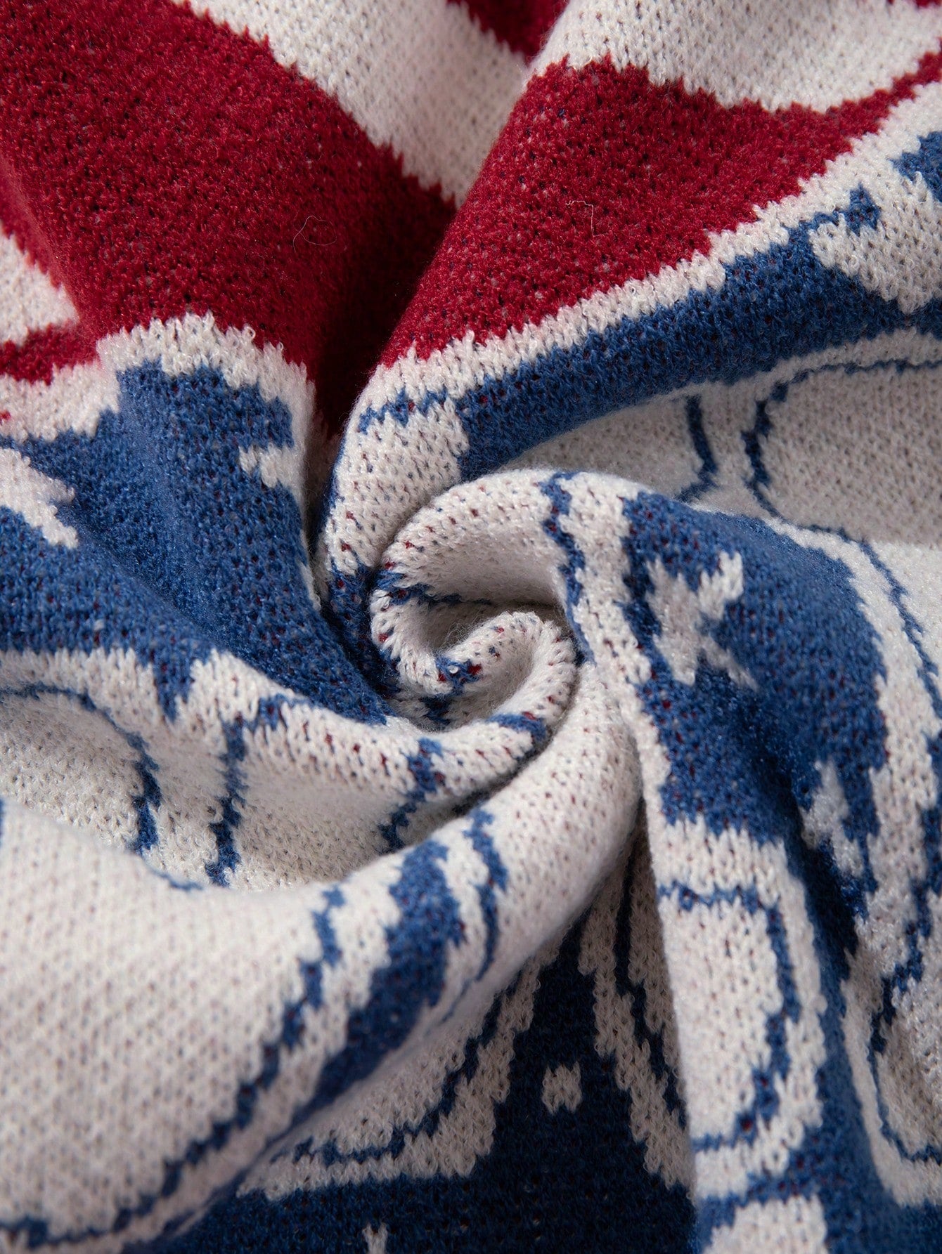 ANDREILEE RIPPED ENGLISH LETTER PULLOVER SWEATER