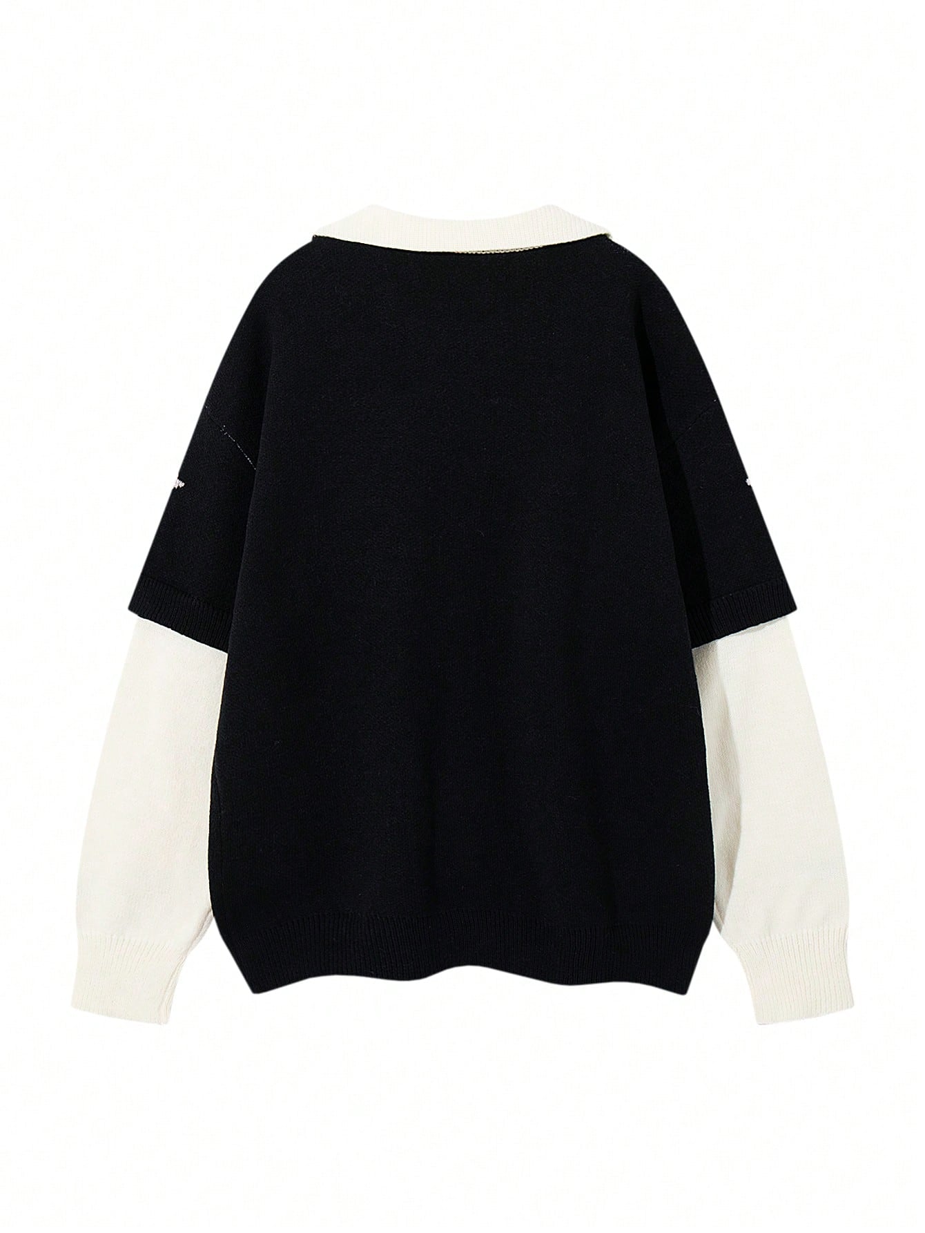 ANDREILEE DIGITAL LETTER PATTERN SWEATER