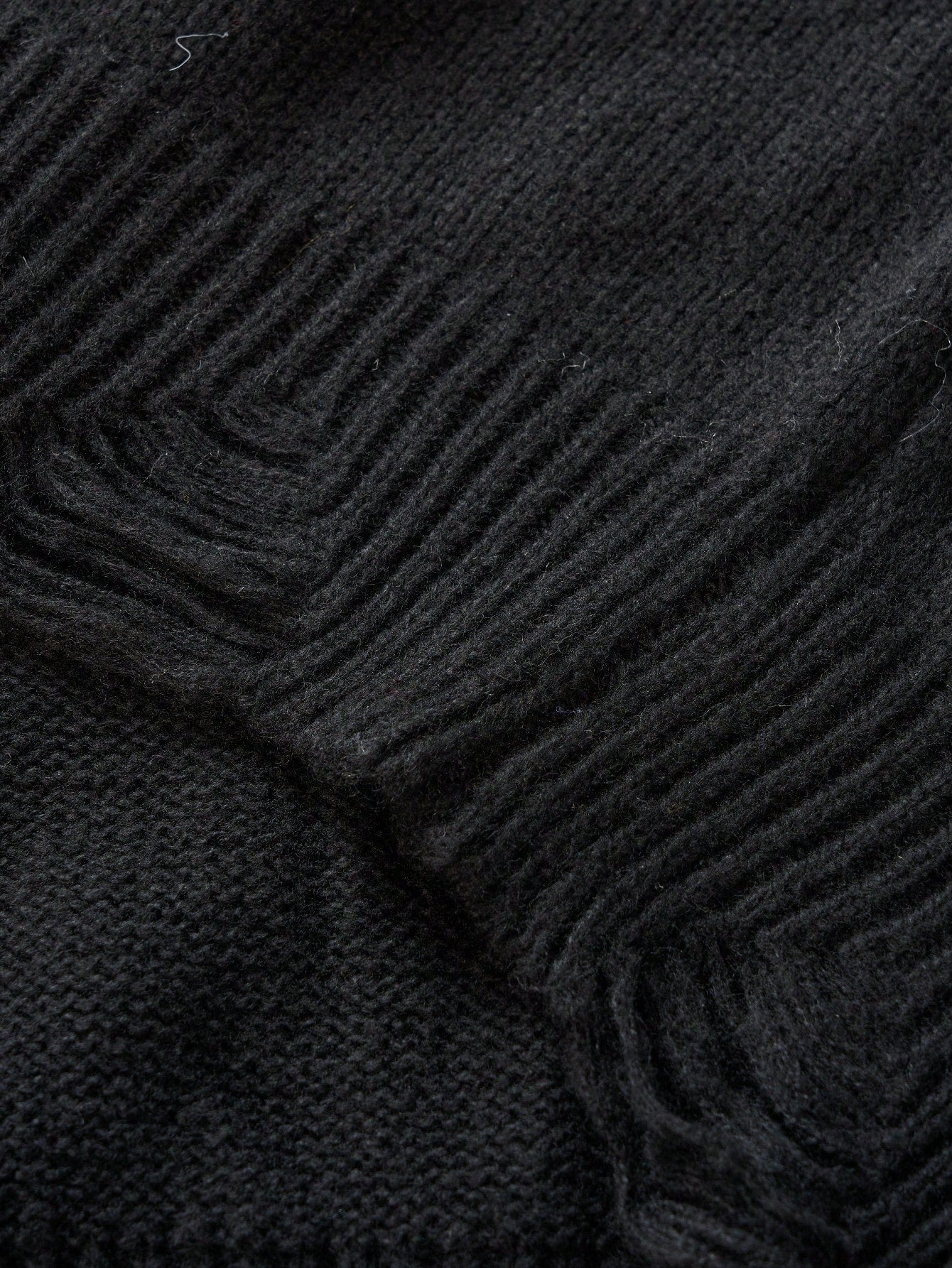 ANDREILEE RELIGIOUS MADONNA PATTERN PULLOVER SWEATER