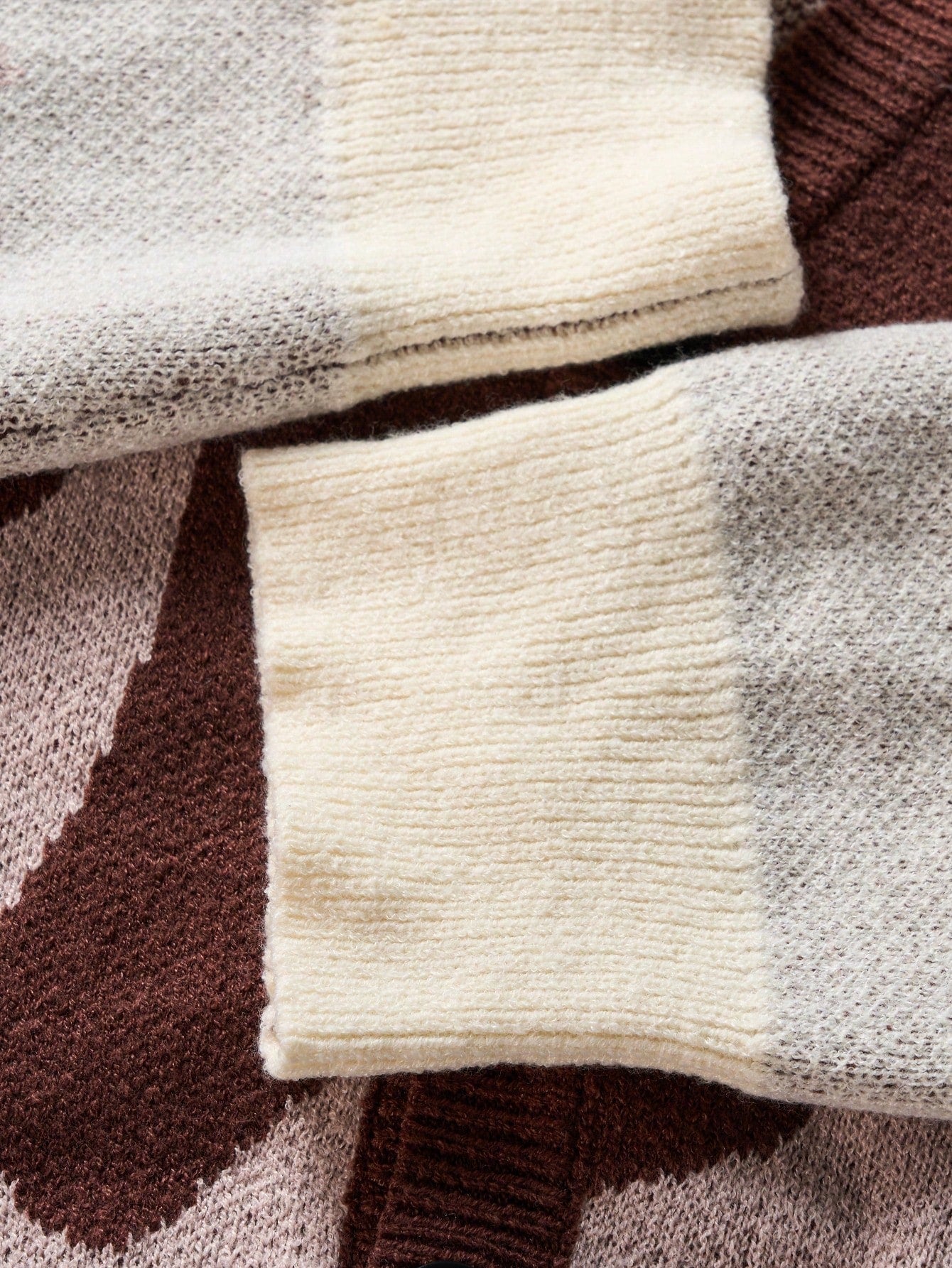 ANDREILEE FLAME PRINT OPEN-FRONT CARDIGAN SWEATER