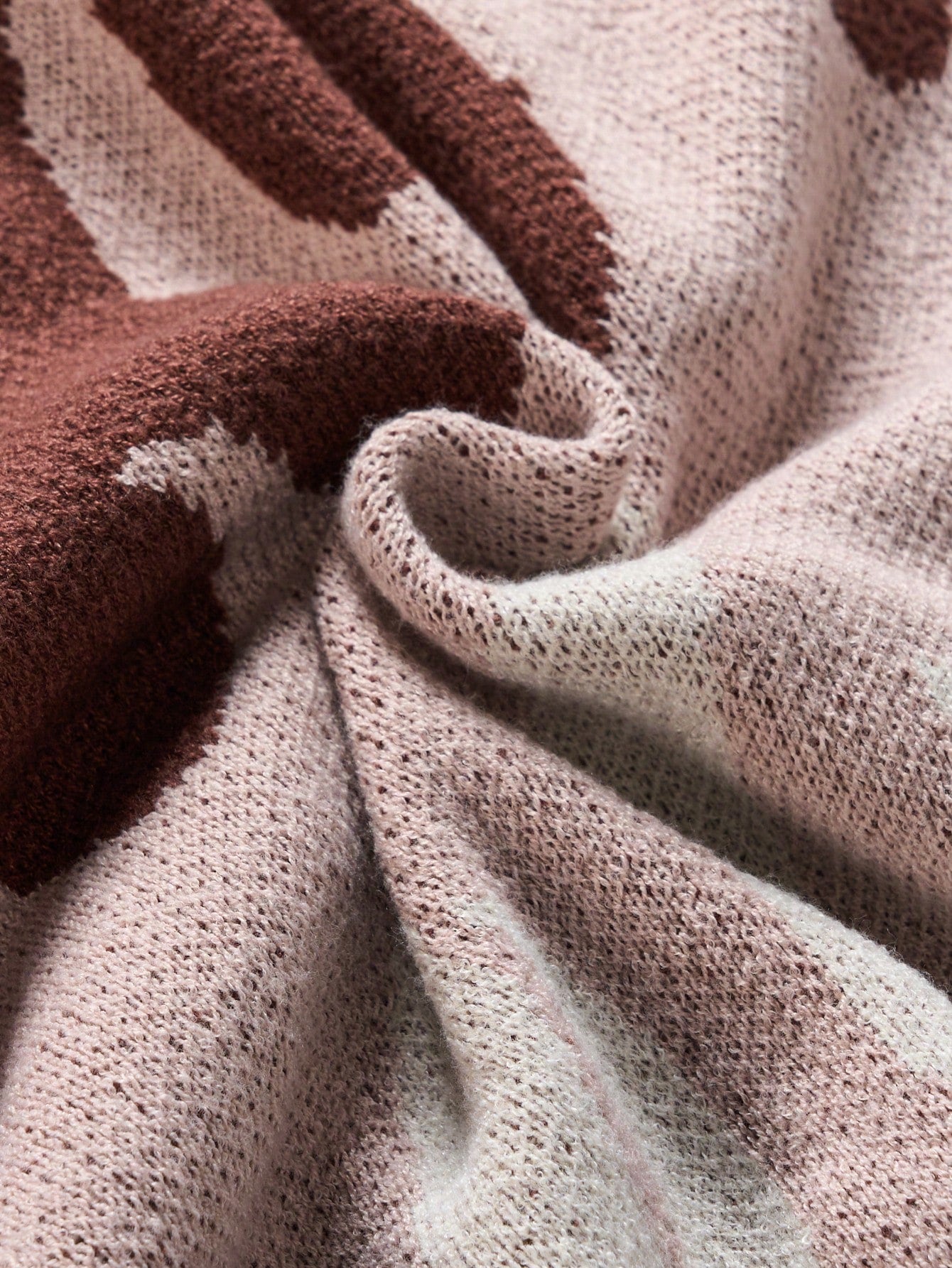 ANDREILEE FLAME PRINT OPEN-FRONT CARDIGAN SWEATER