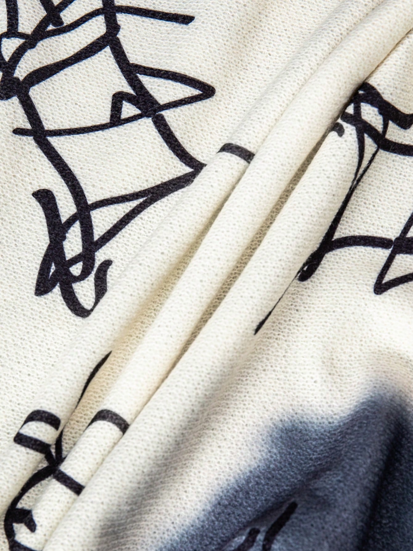 ANDREILEE ABSTRACT PATTERN PULLOVER SWEATER