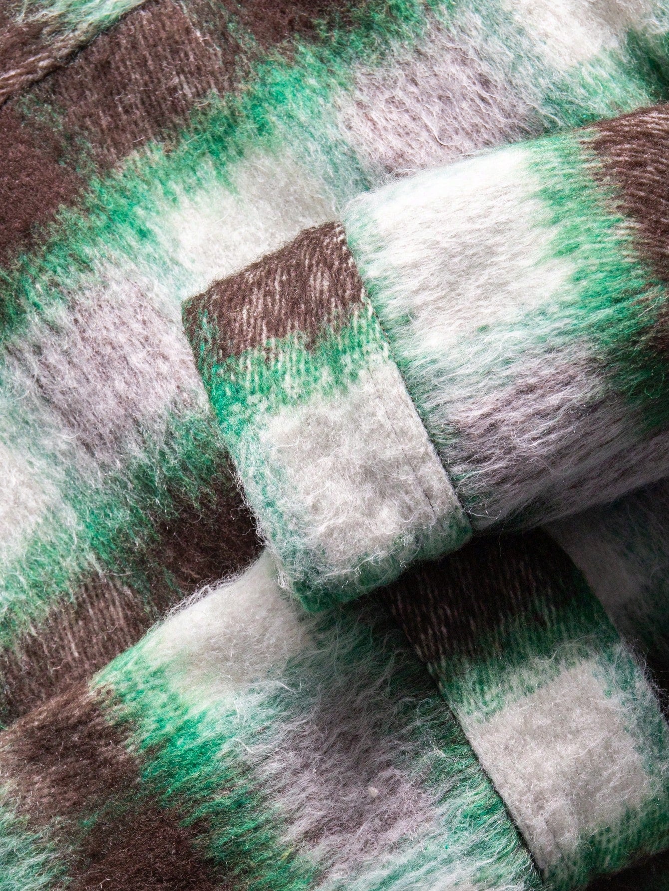 ANDREILEE COLOR-BLOCK PLAID SHIRT JACKET