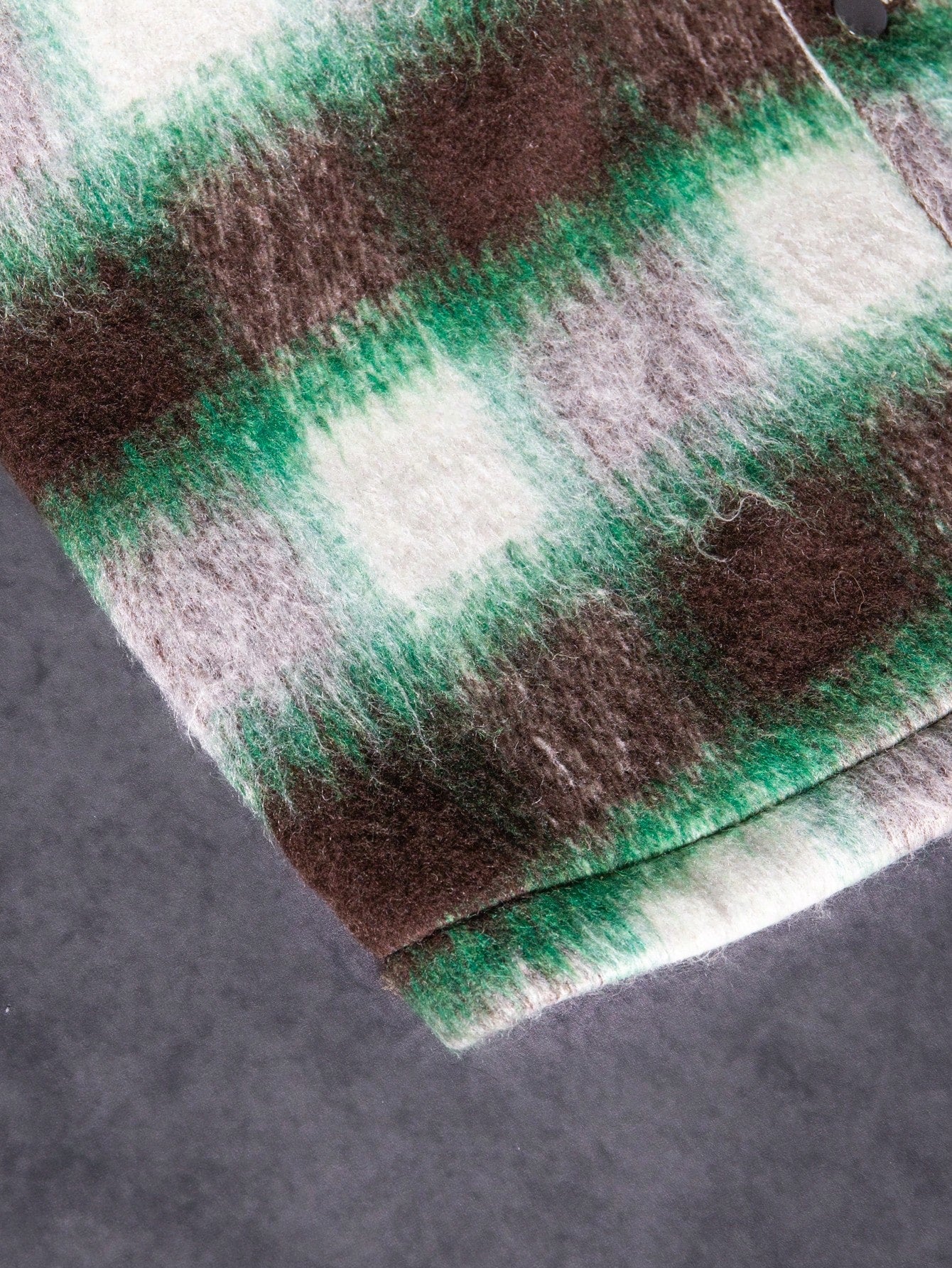 ANDREILEE COLOR-BLOCK PLAID SHIRT JACKET