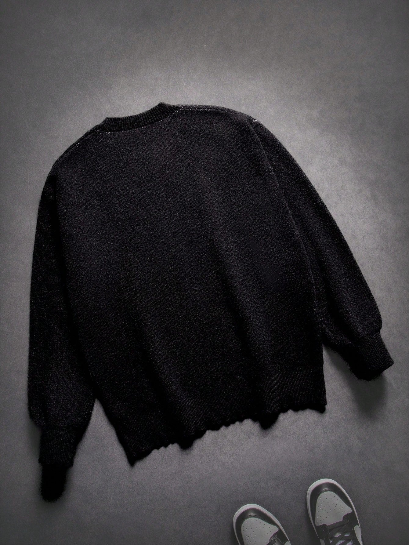 ANDREILEE SKULL AND STAR PATTERN PULLOVER SWEATER