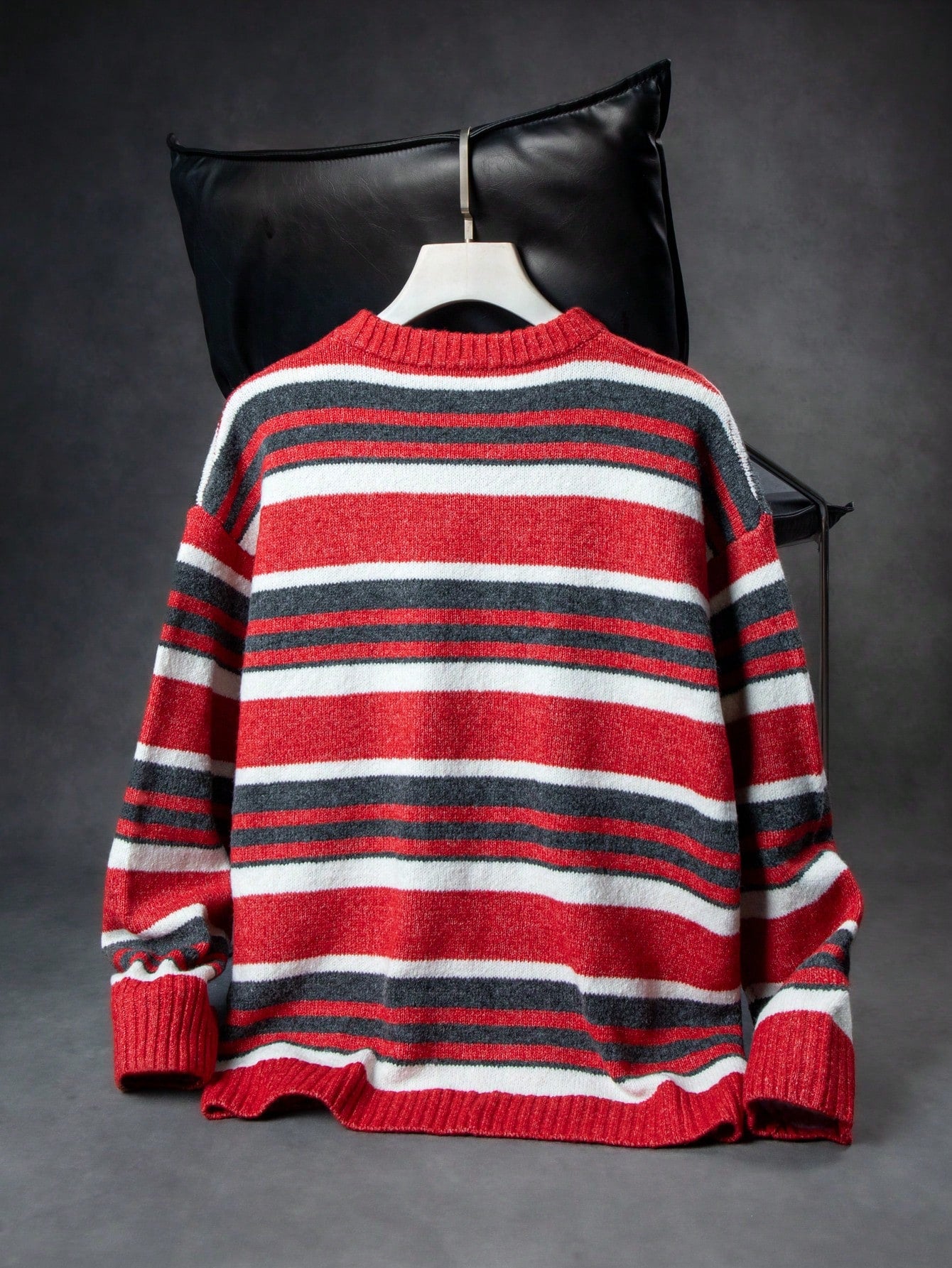 ANDREILEE STRIPED PULLOVER SWEATER
